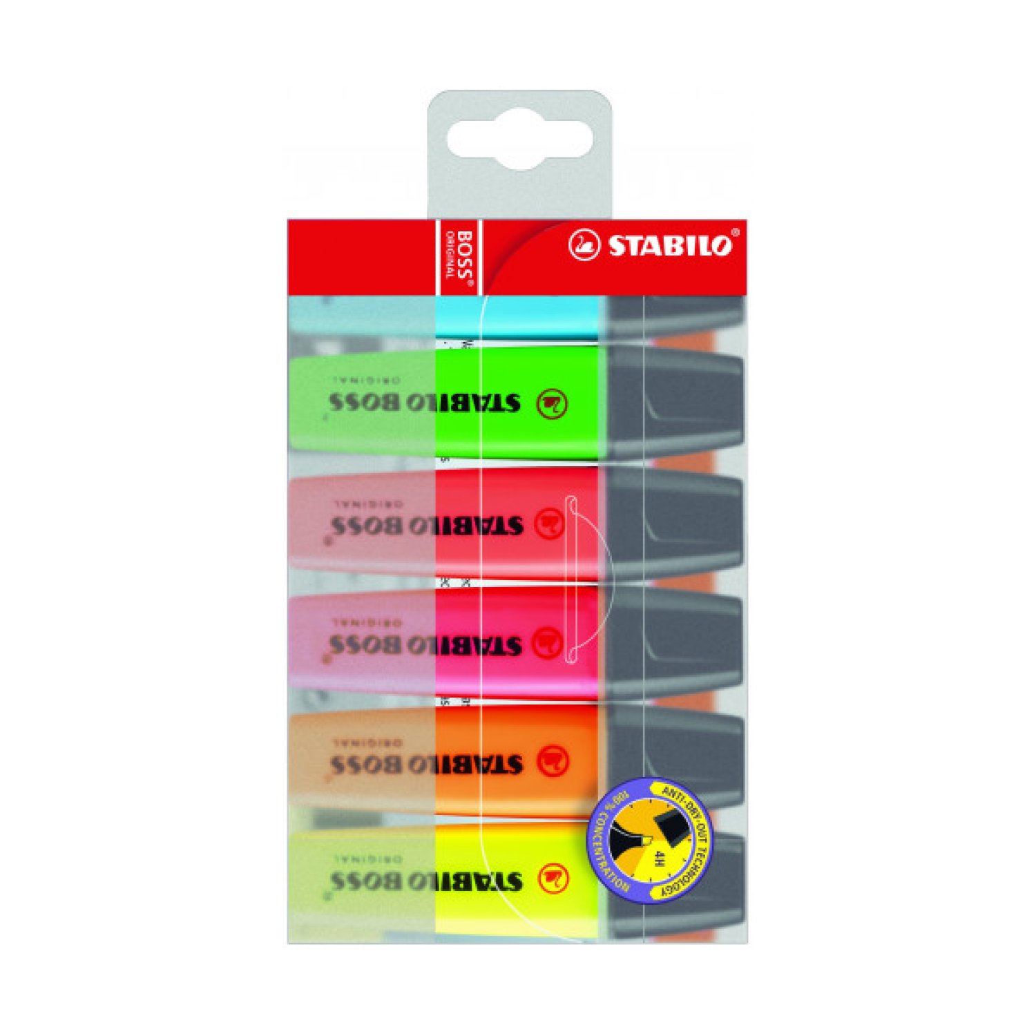 Stabilo Boss · Marcadores Fluorescentes · 6 Colores Surtidos · Trazo 2-5mm
