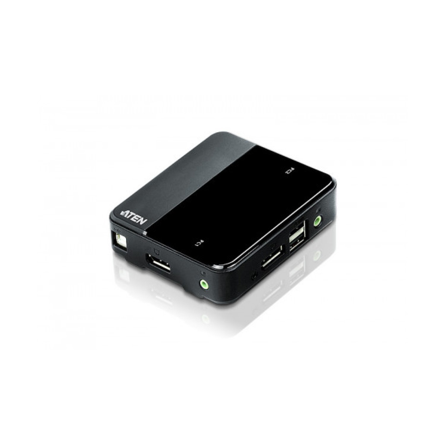Aten Switch KVM · DisplayPort/Audio USB · 2 Puertos · 4K · Cables Incluidos