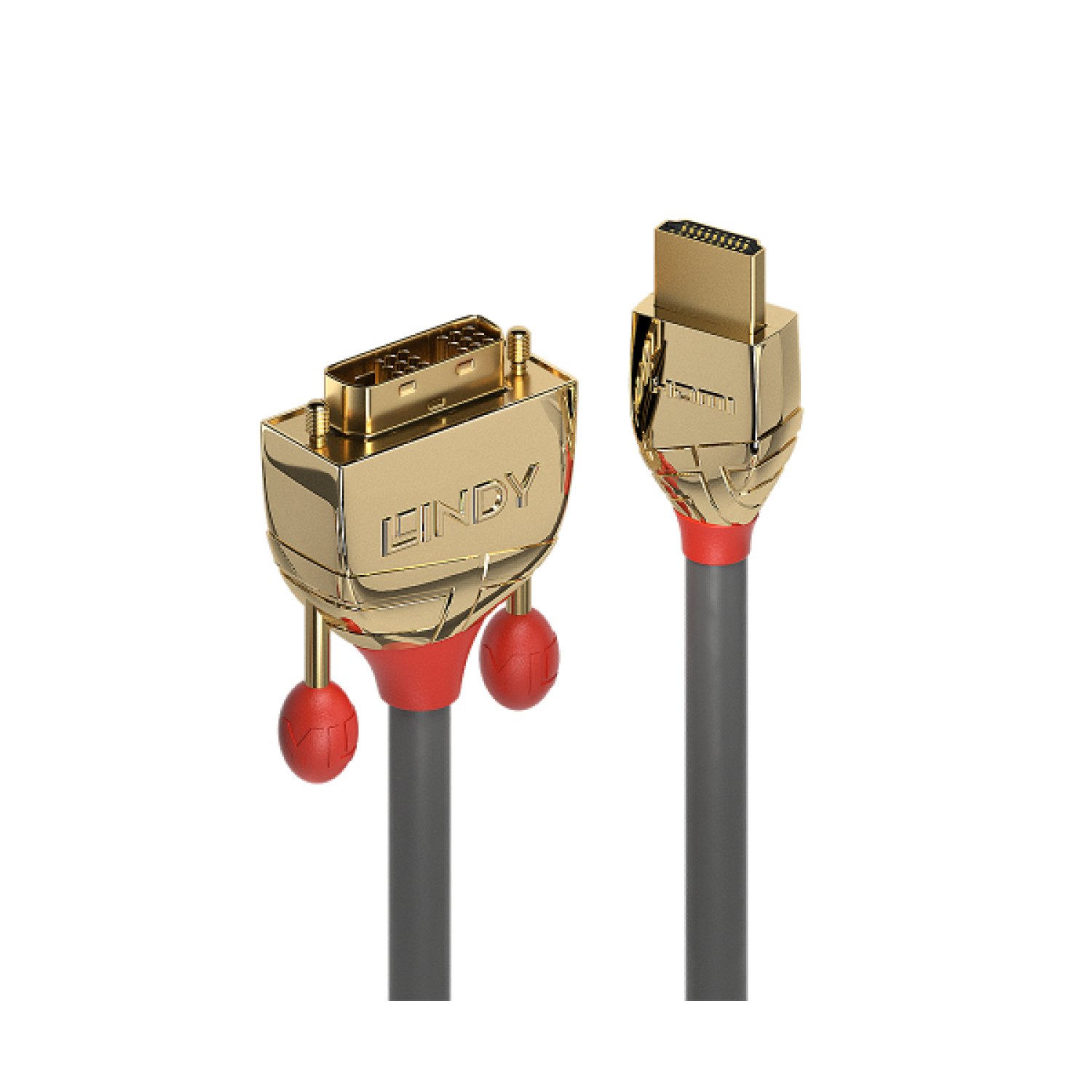 Lindy · Cable HDMI a DVI-D · 10m · Adaptador Vídeo · Gris