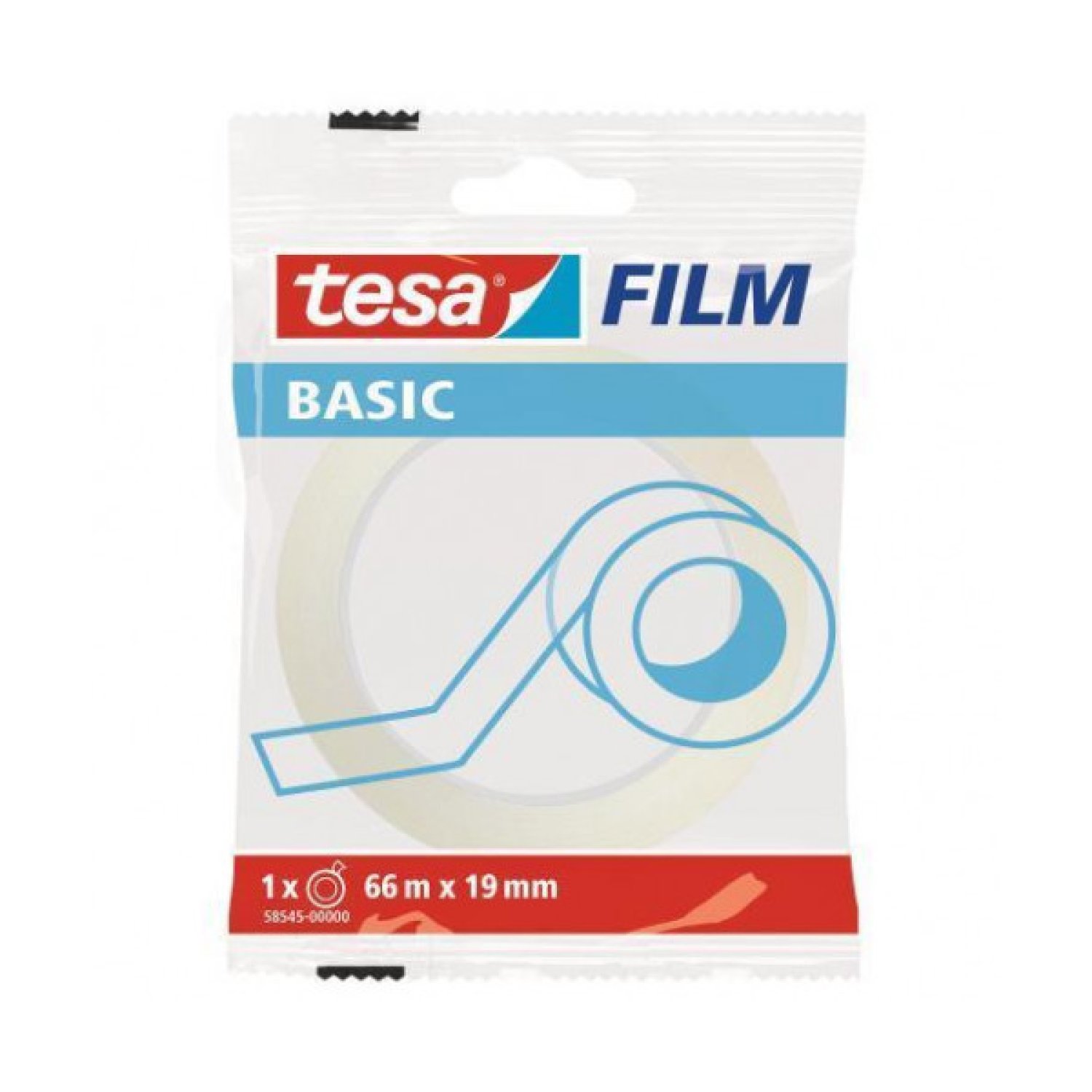Tesa Cinta Adhesiva Translúcida · 19mm x 66m · Basic