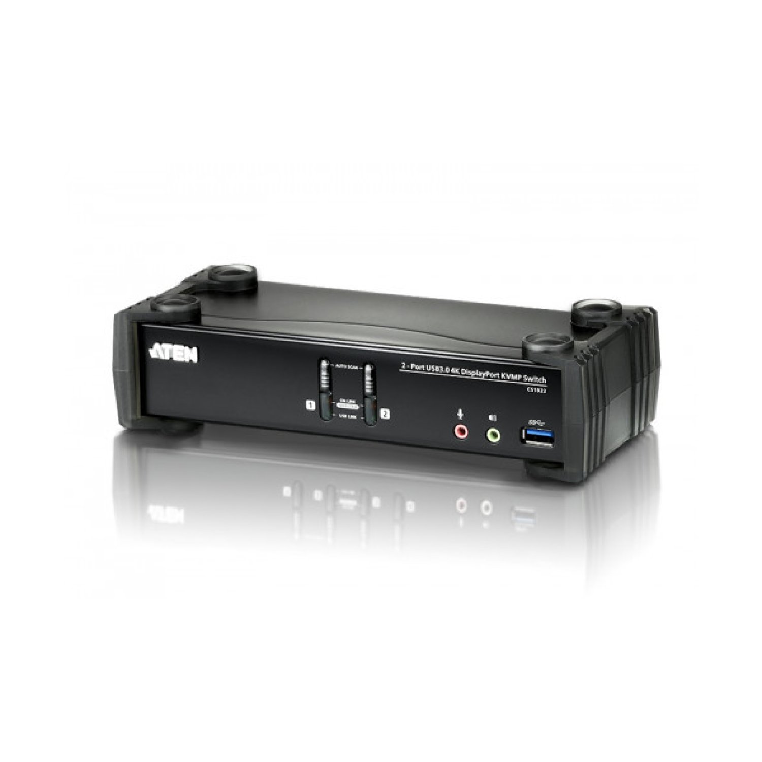 Aten CS1922 · KVM Switch · 2 Puertos · USB · Negro