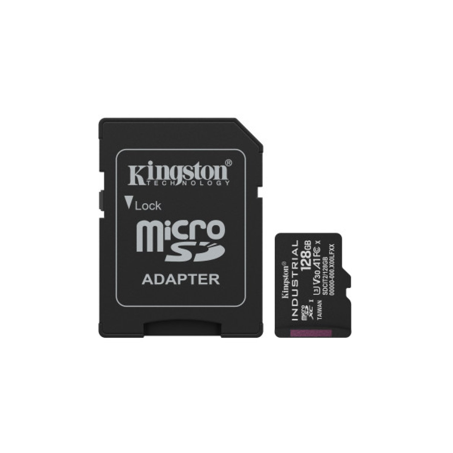 Kingston · microSDXC Industrial 128GB · Clase 10 A1 · pSLC · Adaptador SD