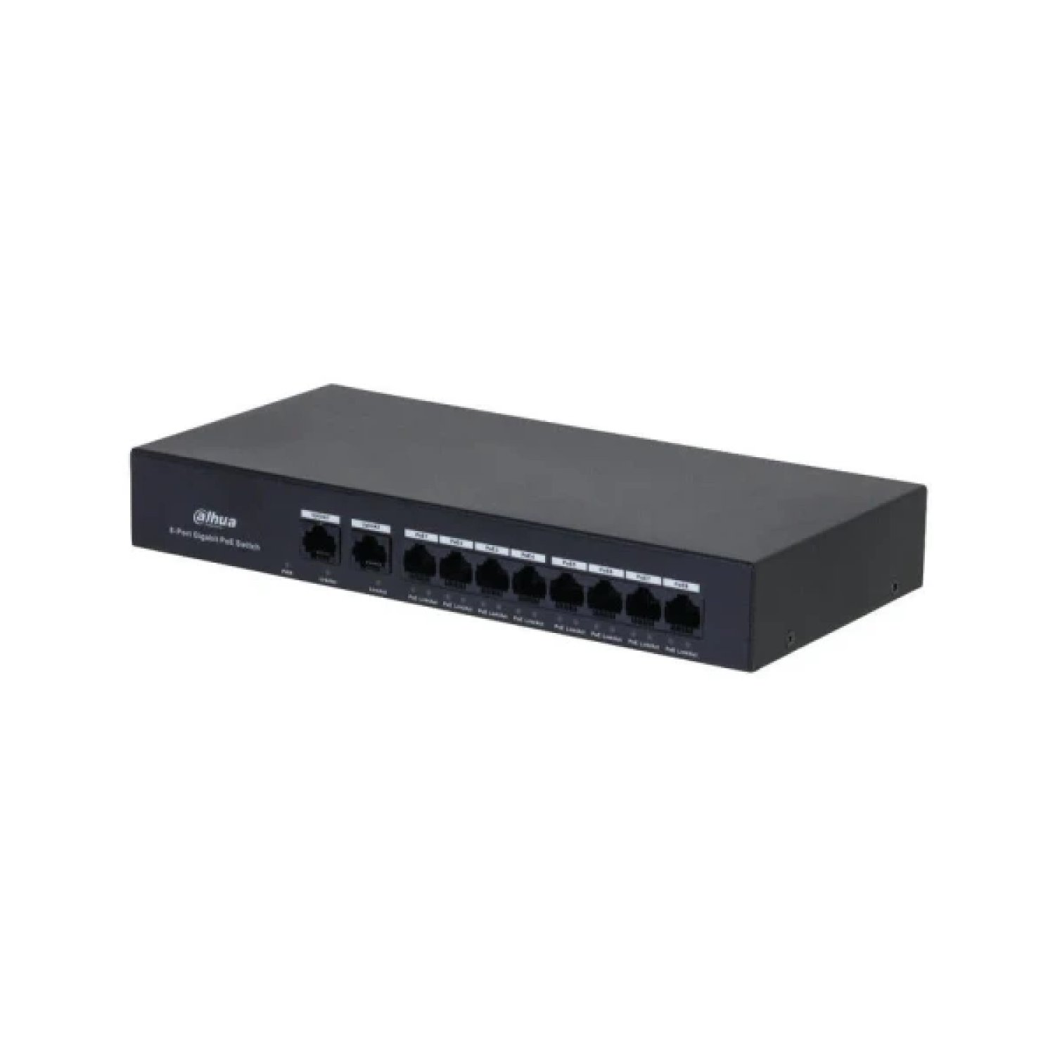 Dahua Switch 10 Puertos · 8 POE · 60W · Hi-PoE · L2 Unmanaged