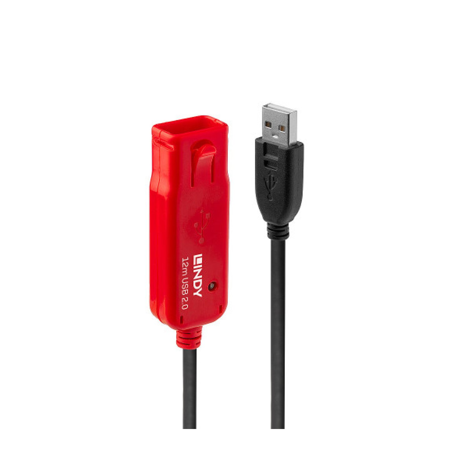 Lindy Cable USB 2.0 · 12 metros · USB A · Negro