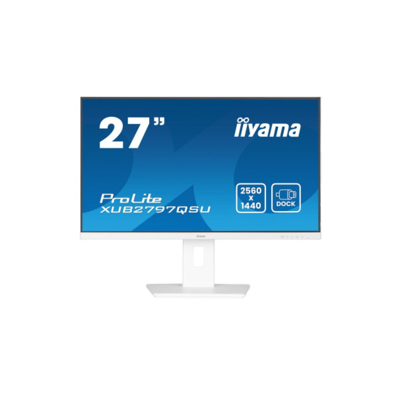 Iiyama Monitor · 27" · 2560x1440 QHD · Panel IPS · Ajustable · Blanco