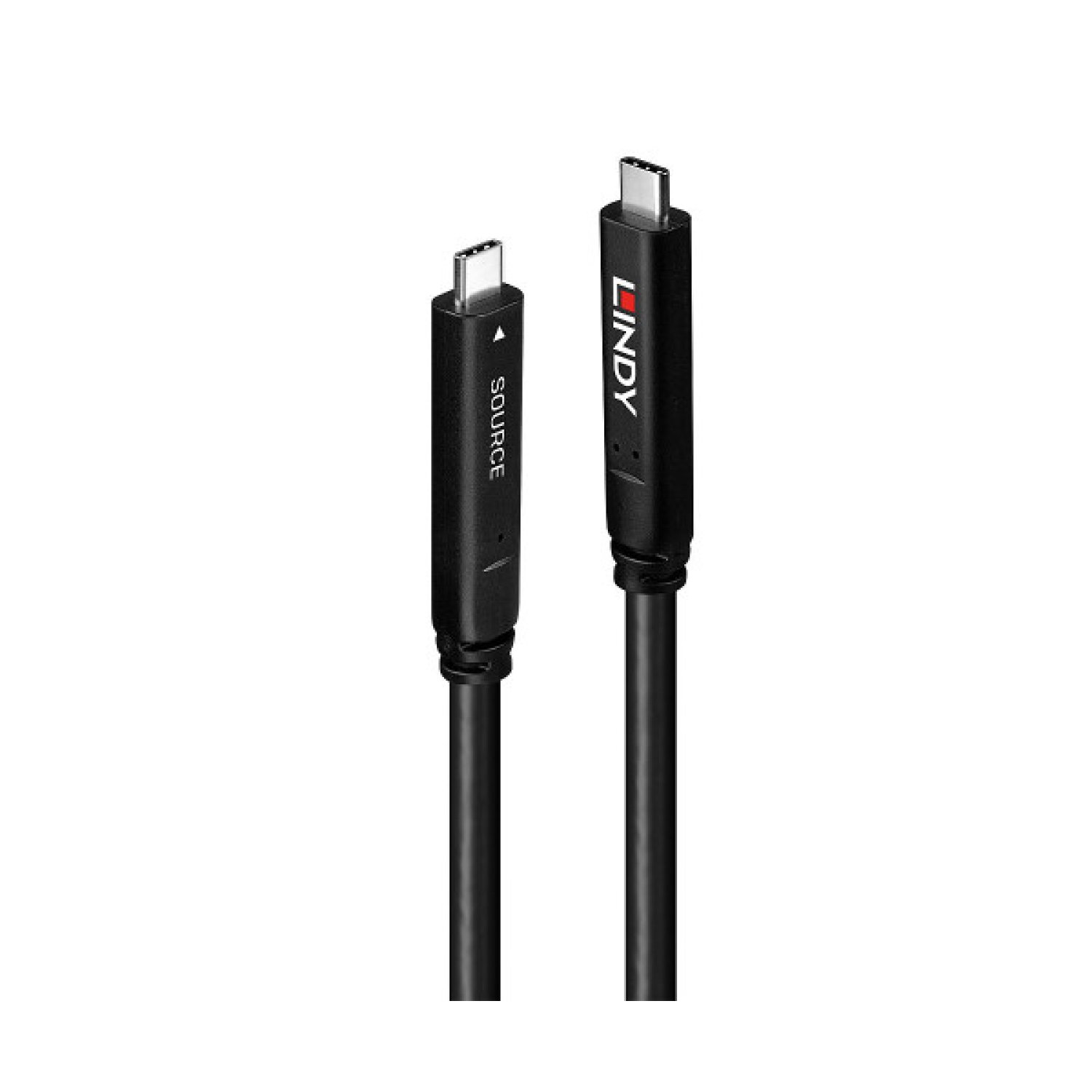 Lindy · Cable USB-C 3.2 Gen 1 · 15 metros · Negro