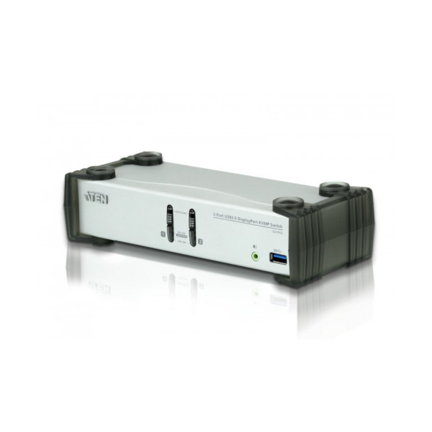 Aten CS1912 · Interruptor KVM · 2 Puertos · Negro Gris