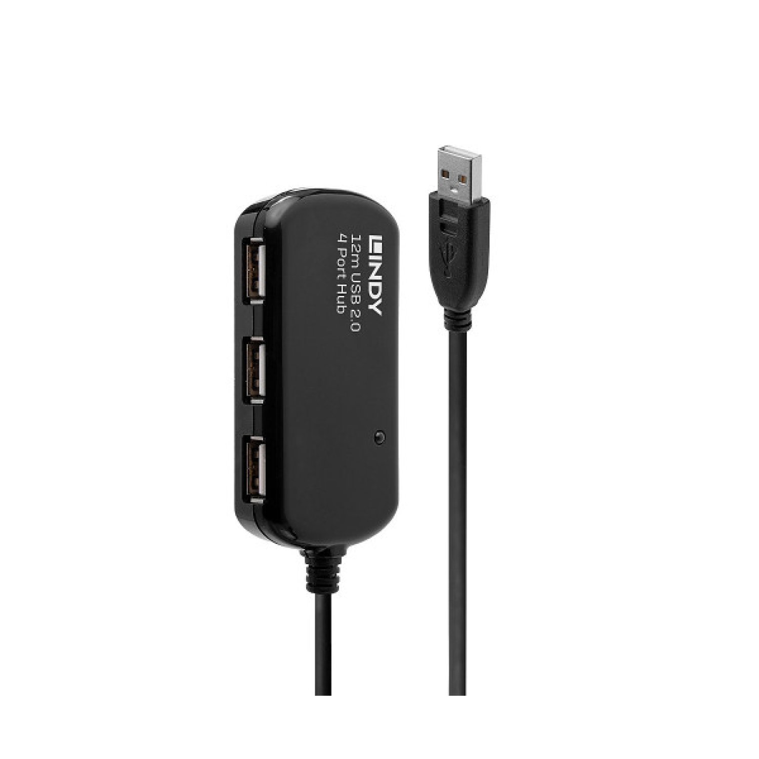 Lindy Hub Interfaz · USB 2.0 · 480 Mbit/s · Negro