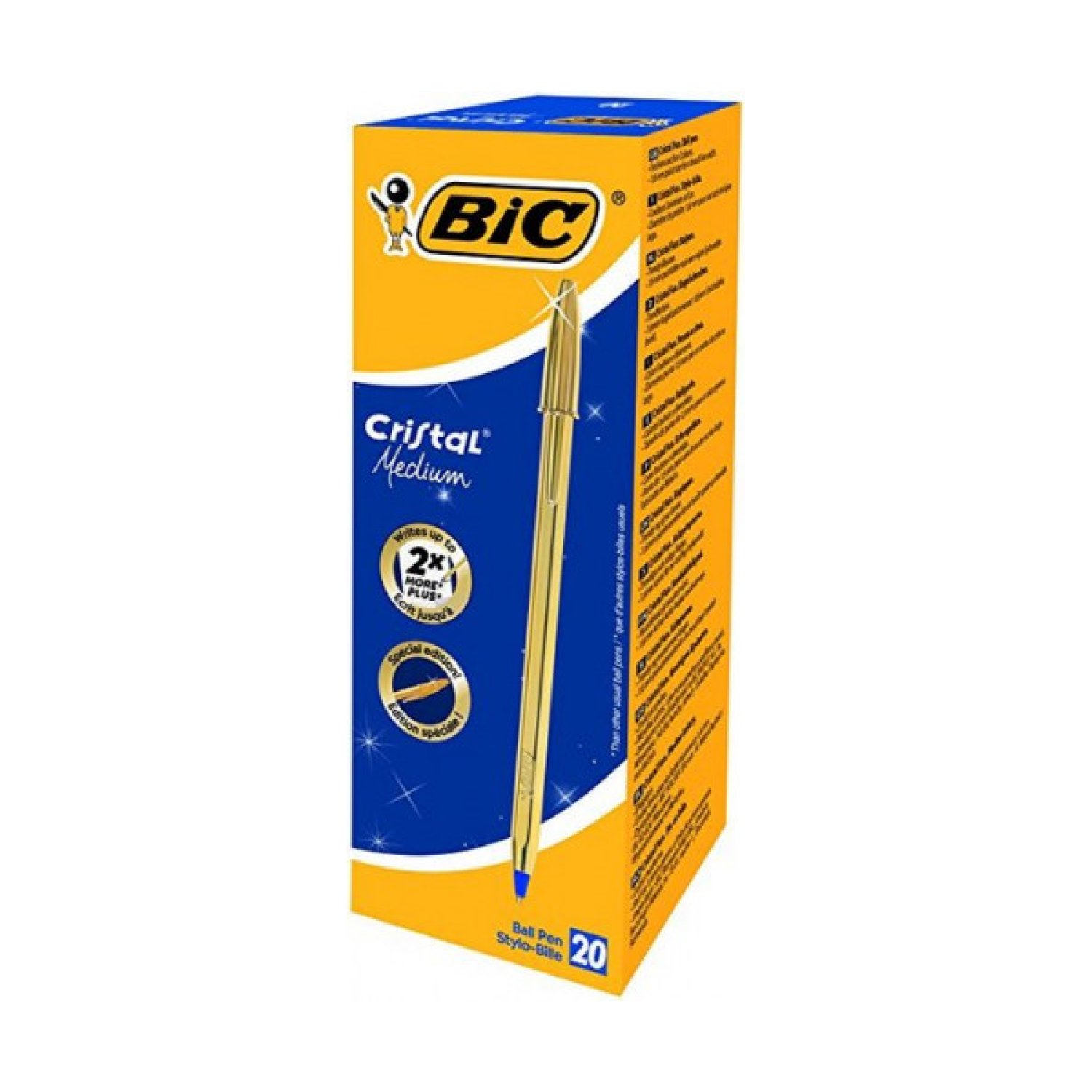 BIC Cristal Celebrate · Bolígrafo · Trazo 0,4mm · Color Oro