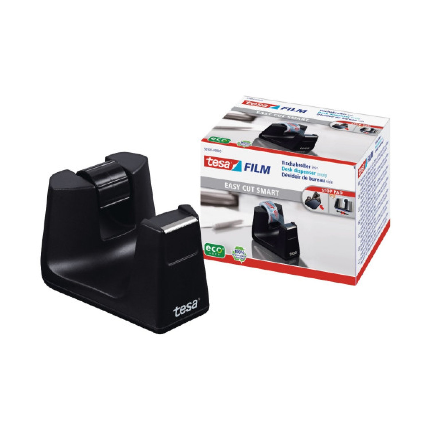 Tesa Easy Cut Smart · Dispensador Portarrollos · 33m · Negro
