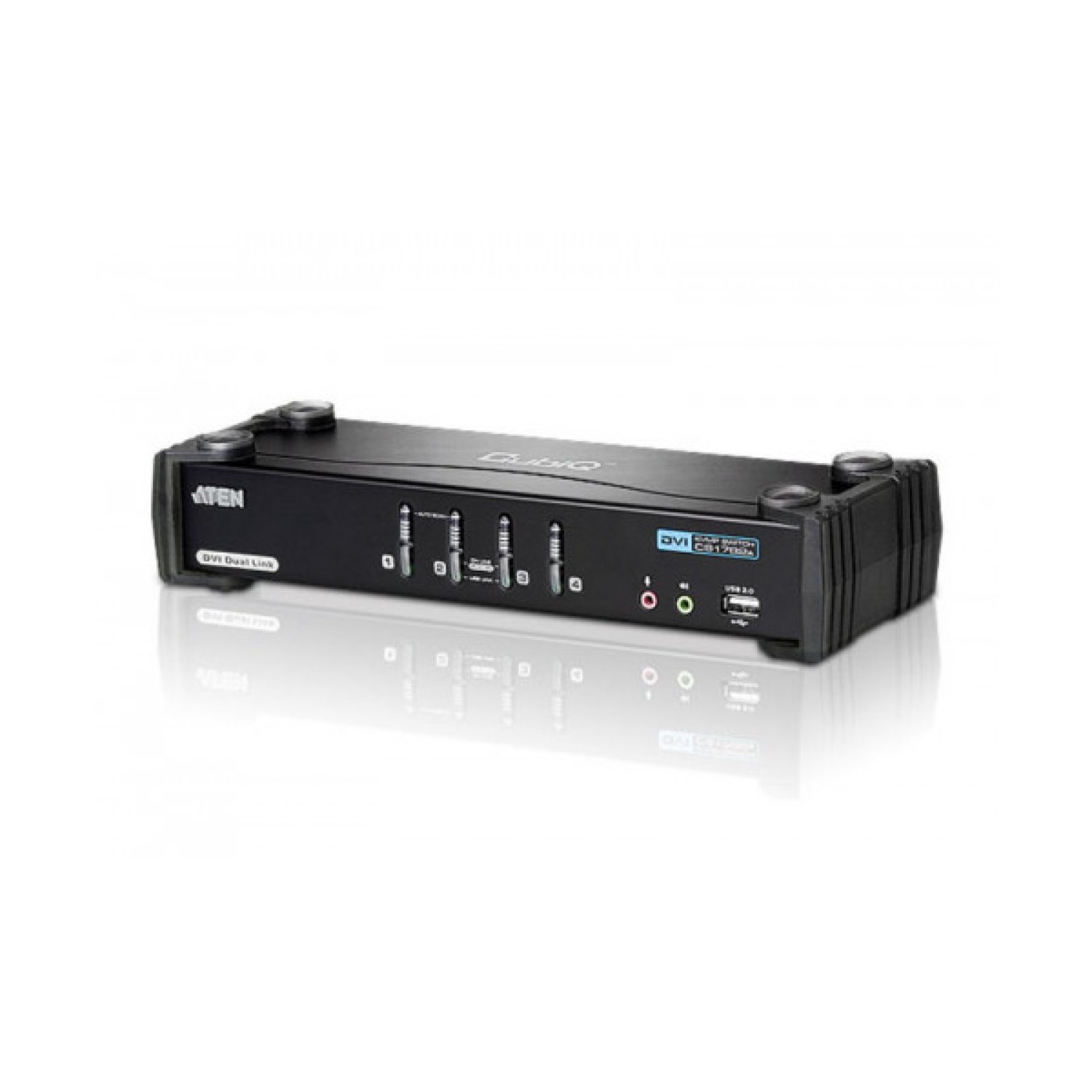 Aten Switch KVMP · 4 Puertos DVI · Audio · USB · Dual Link