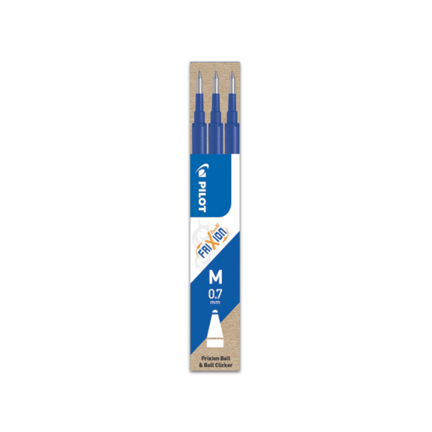 Pilot Frixion · Pack 3 Bolígrafos · Tinta Azul Borrable · Tecnología Thermal