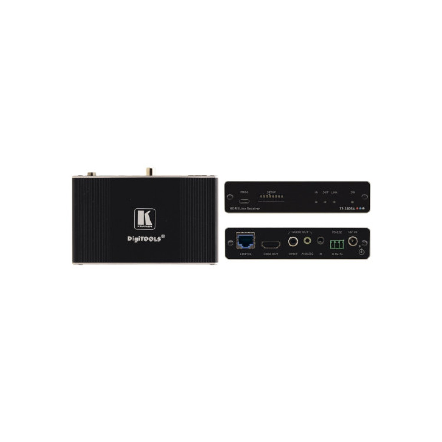 Kramer TP-580RA · Extensor Audio/Vídeo · Receptor AV · Negro