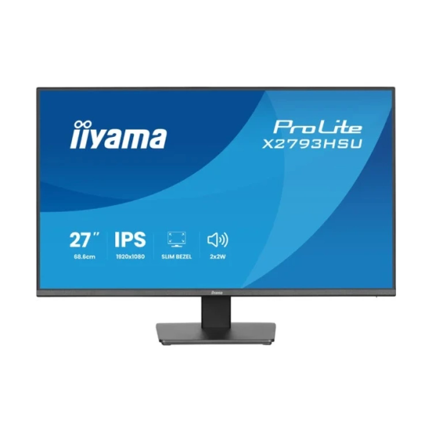 Iiyama Monitor 27" · Full HD 1920x1080 · Panel IPS · HDMI · DisplayPort · USB