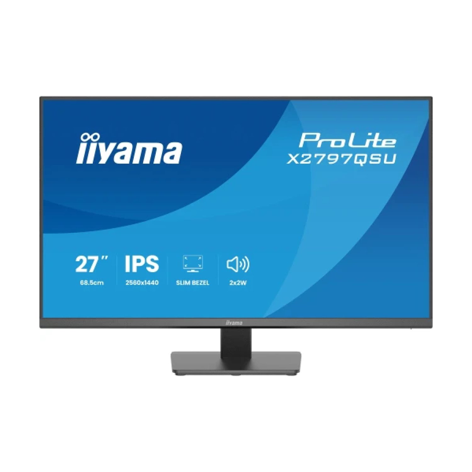Iiyama · Monitor 27" · 2560 x 1440 QHD · Panel IPS · HDMI · DisplayPort · USB