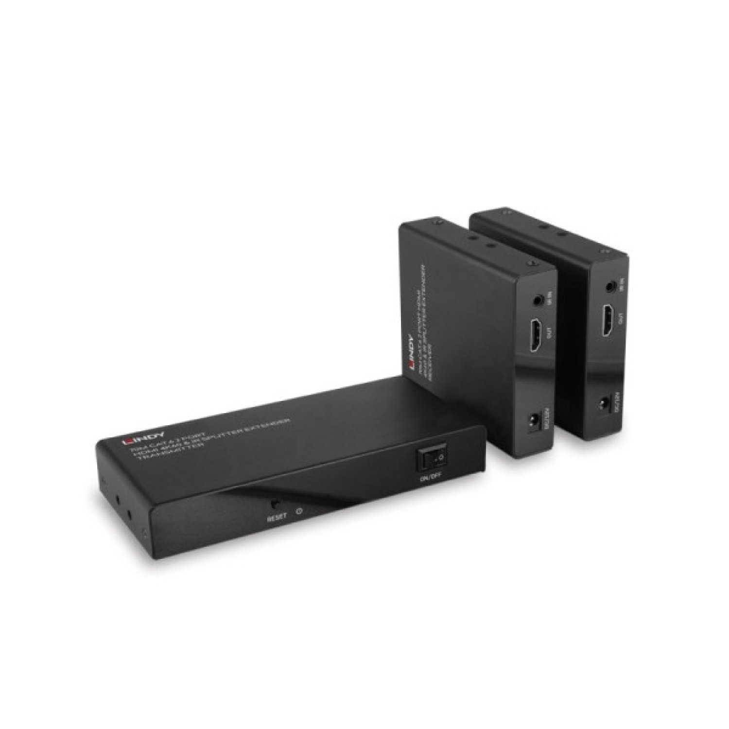 Lindy · Extensor Audio/Video AV · Transmisor y Receptor · Negro