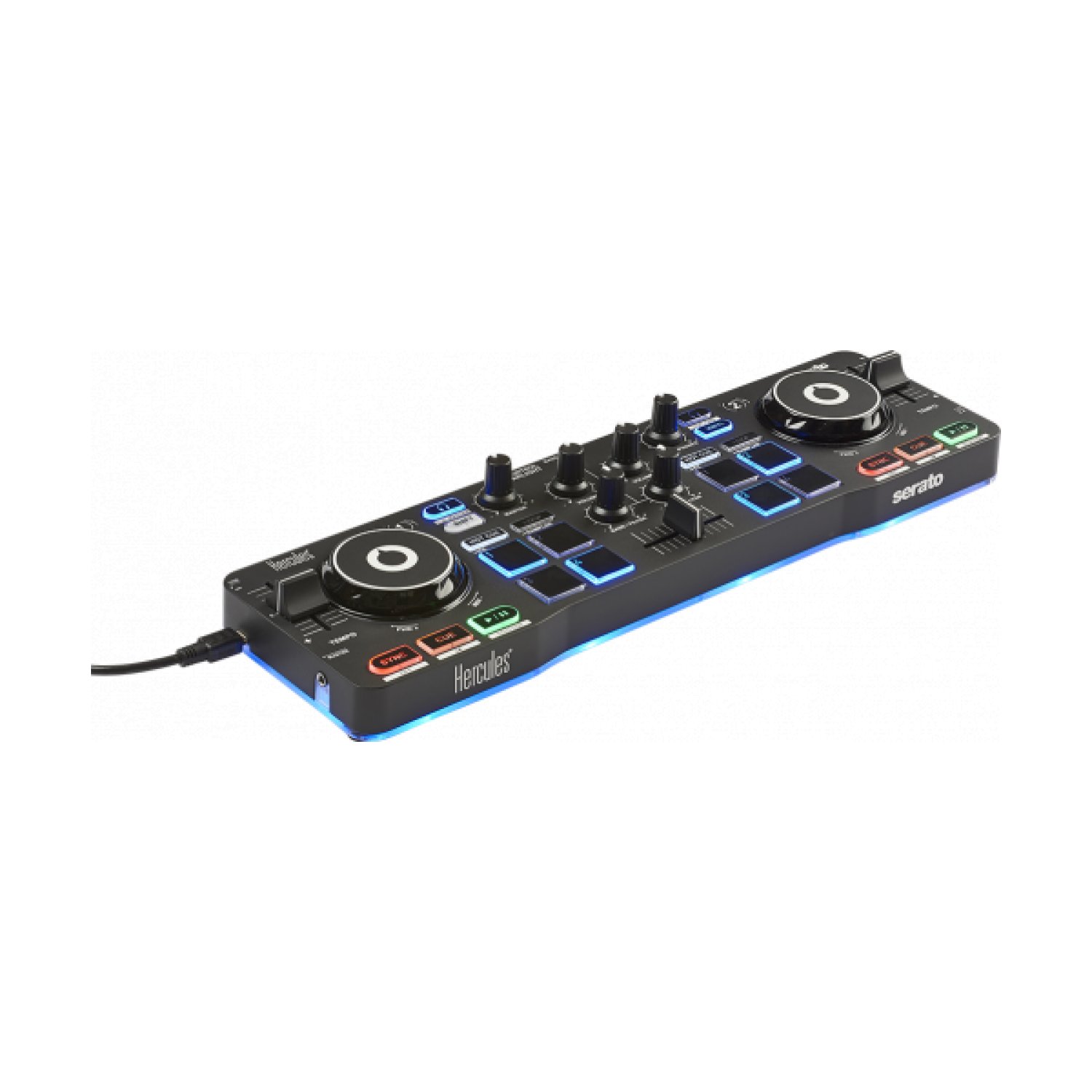 Hercules Starlight · Mesa de Mezclas 2 Canales · Scratch/CDJ · Negro