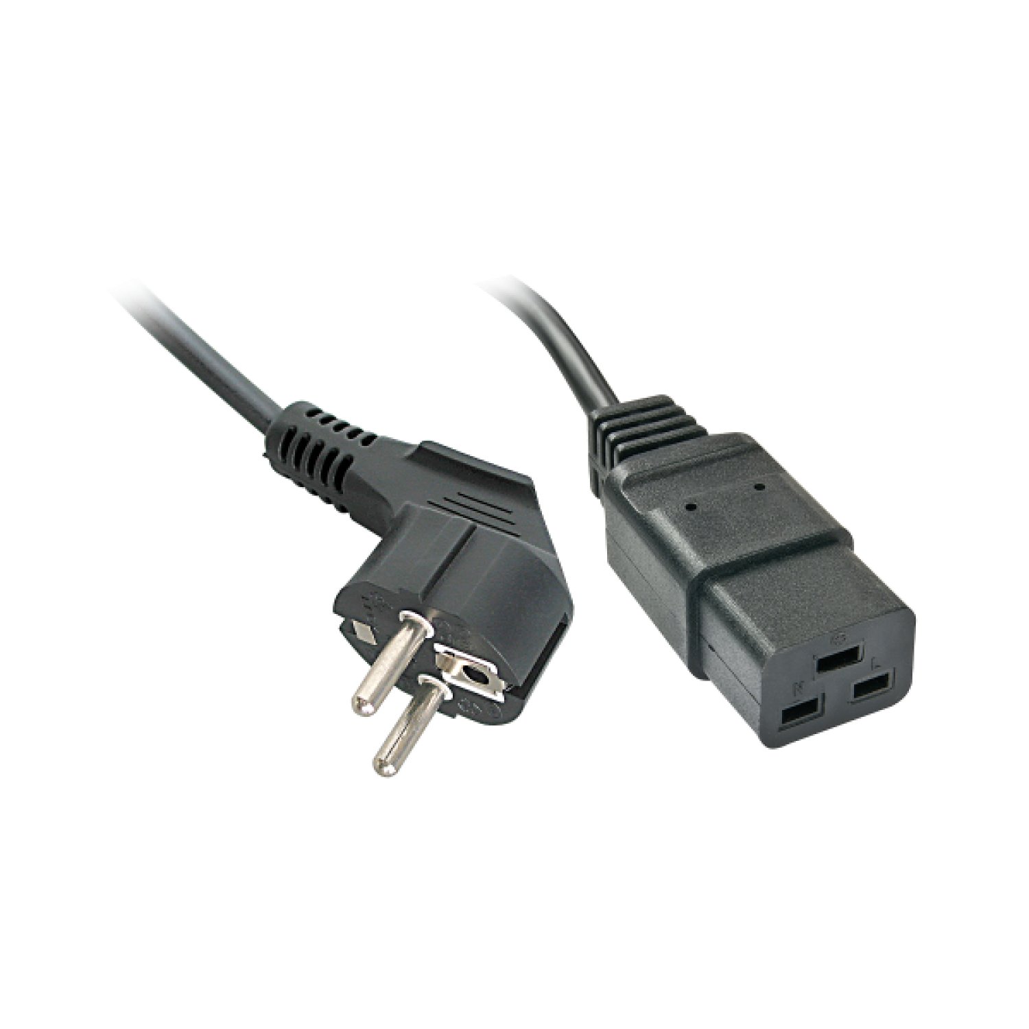 Lindy · Cable de Alimentación · 2m · CEE7/4 a IEC C19 · Negro
