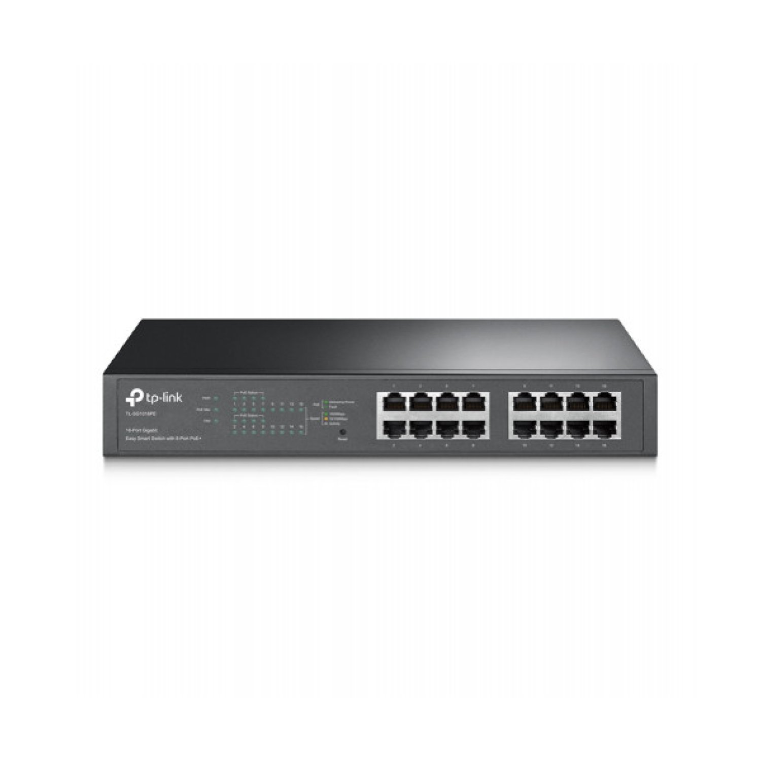 TP-Link TL-SG1016PE · Switch Gigabit Gestionado 16 Puertos · PoE · 10/100/1000 Mbps
