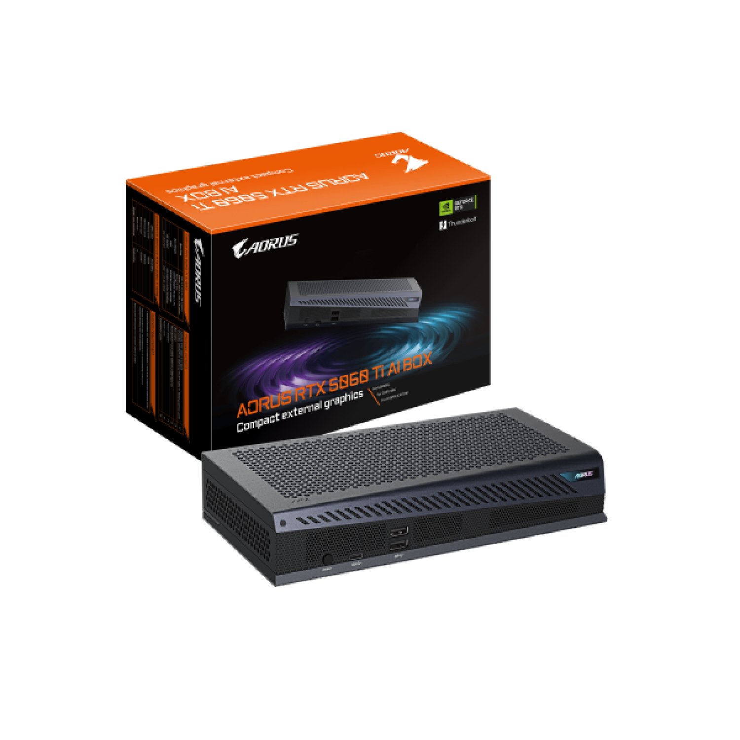 Gigabyte RTX 5060 Ti · 16GB GDDR7 · Thunderbolt 5 · Tarjeta Gráfica Externa