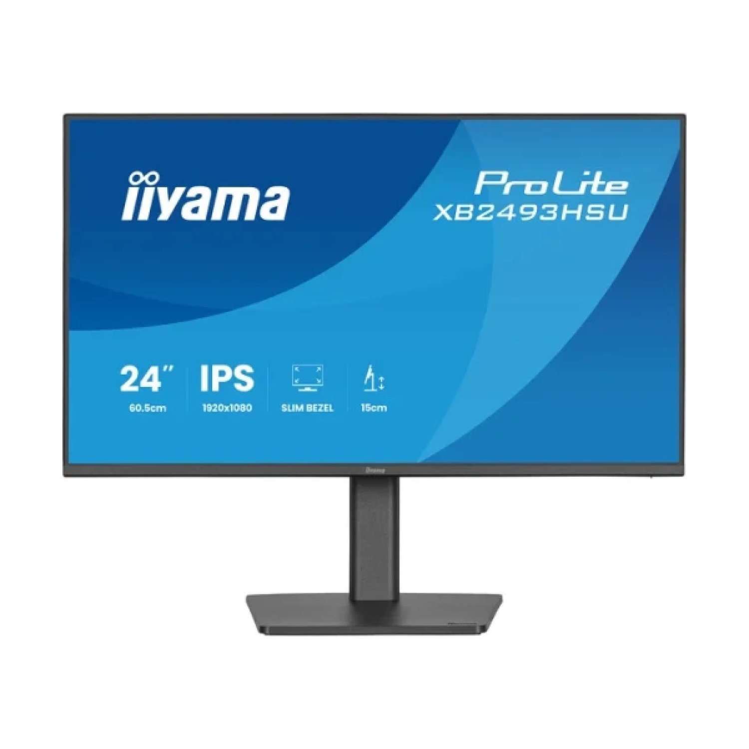 Iiyama Monitor 23,8" · Full HD IPS · 1920x1080 · HDMI · DisplayPort · Altura Ajustable