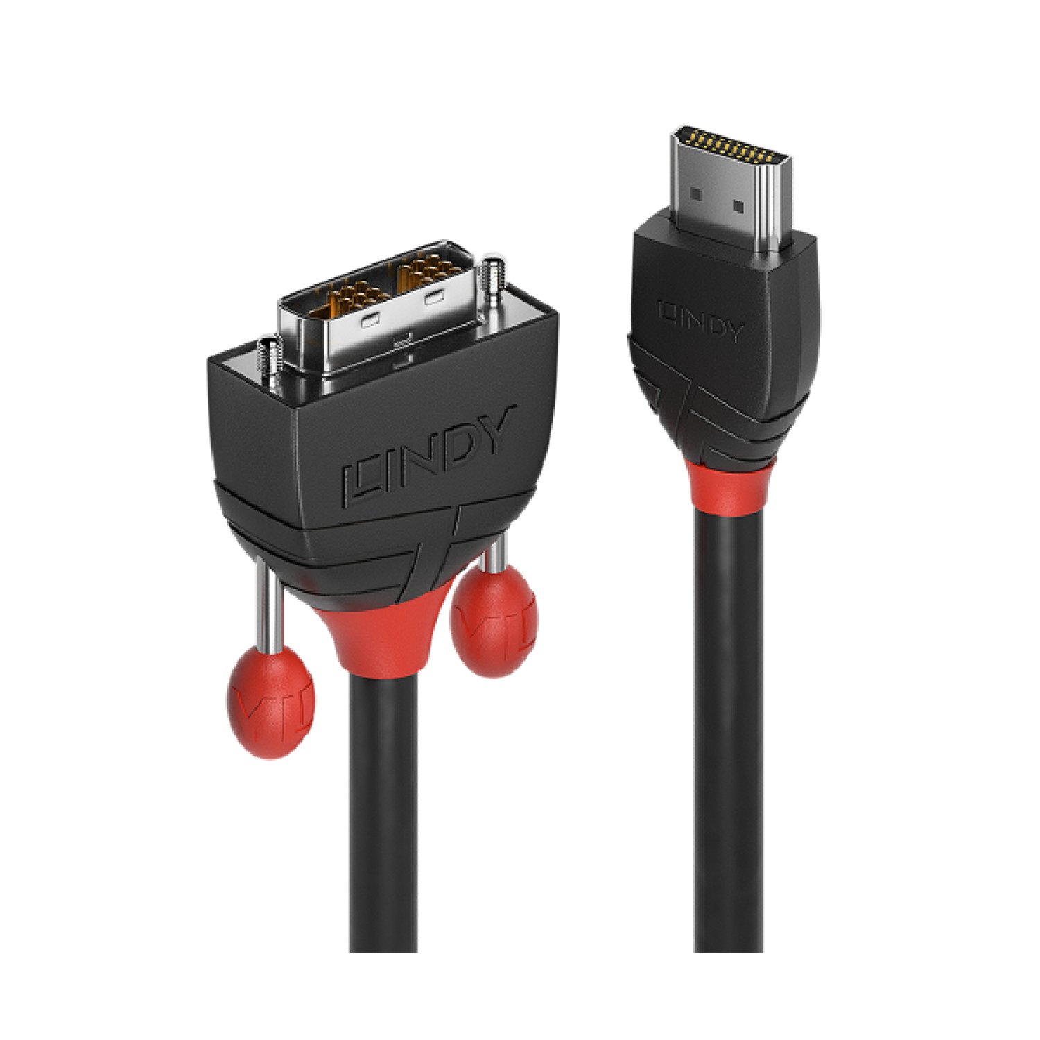 Lindy · Adaptador HDMI a DVI-D · 1 m · Conector Estándar · Negro