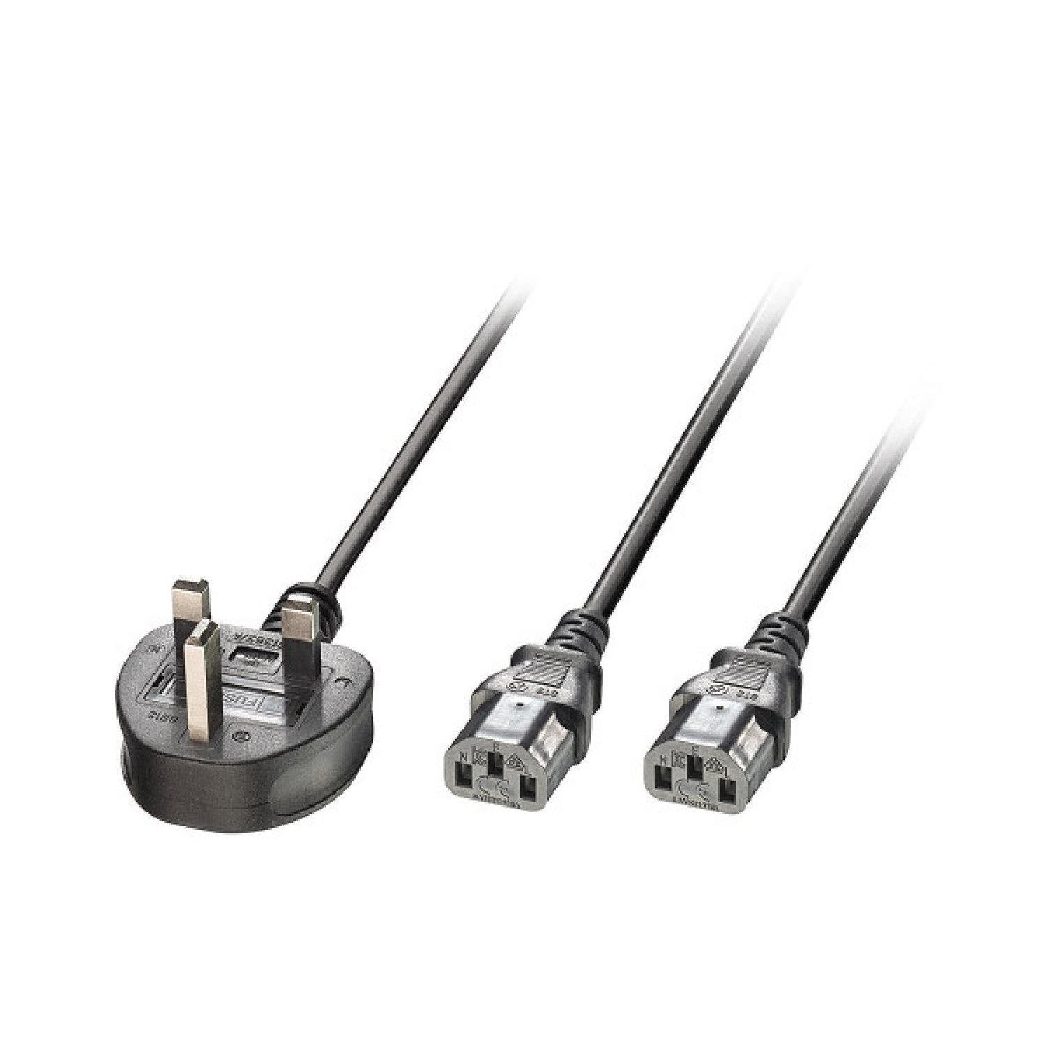 Lindy · Cable de Alimentación · 2,5 m · 2x C13 · Negro