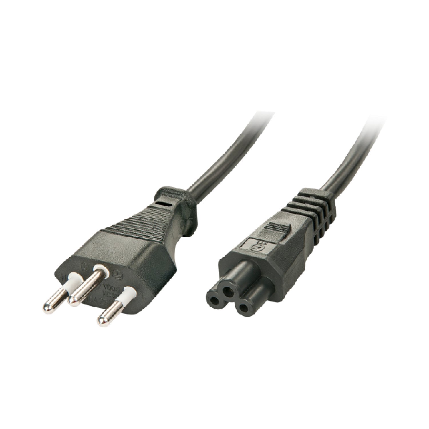 Lindy Cable de Alimentación · 2m · C5 · Negro
