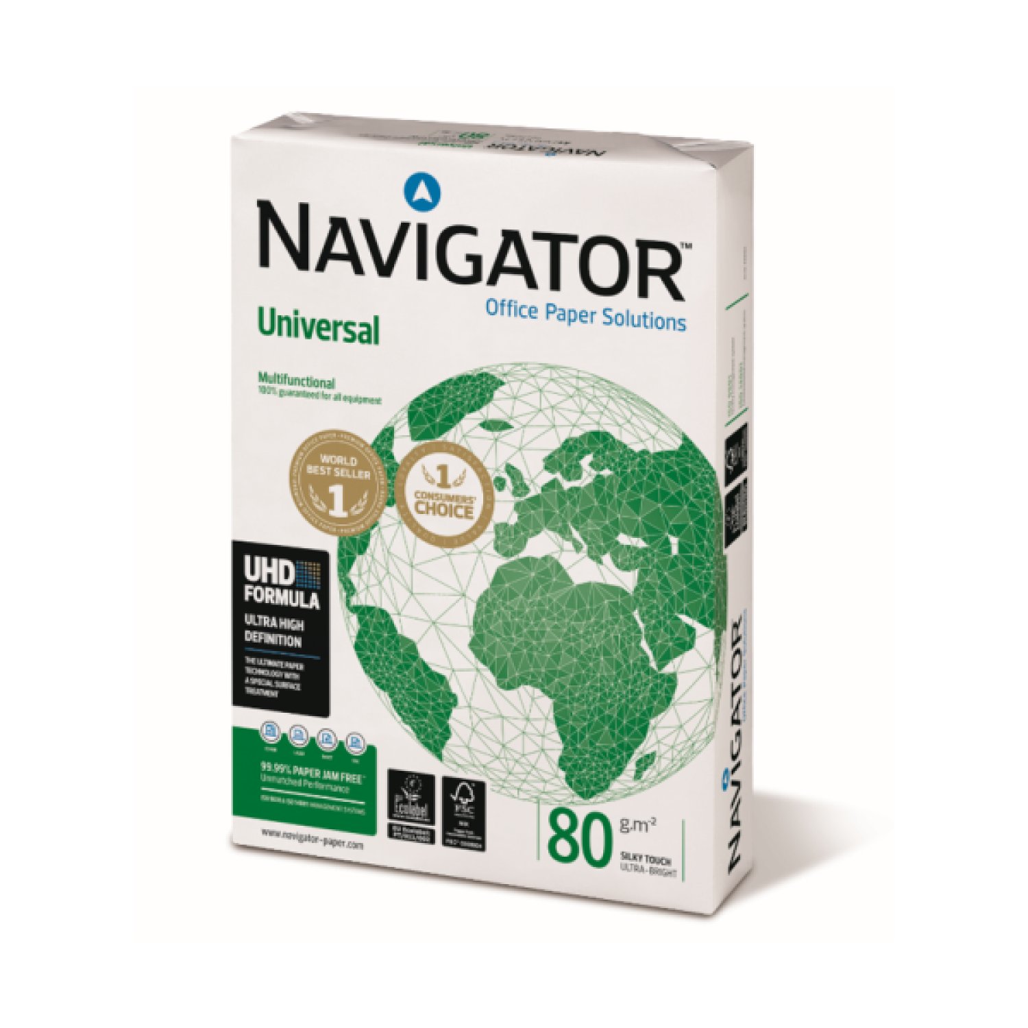 Navigator · Papel A4 · 80 gr · Paquete 500 hojas