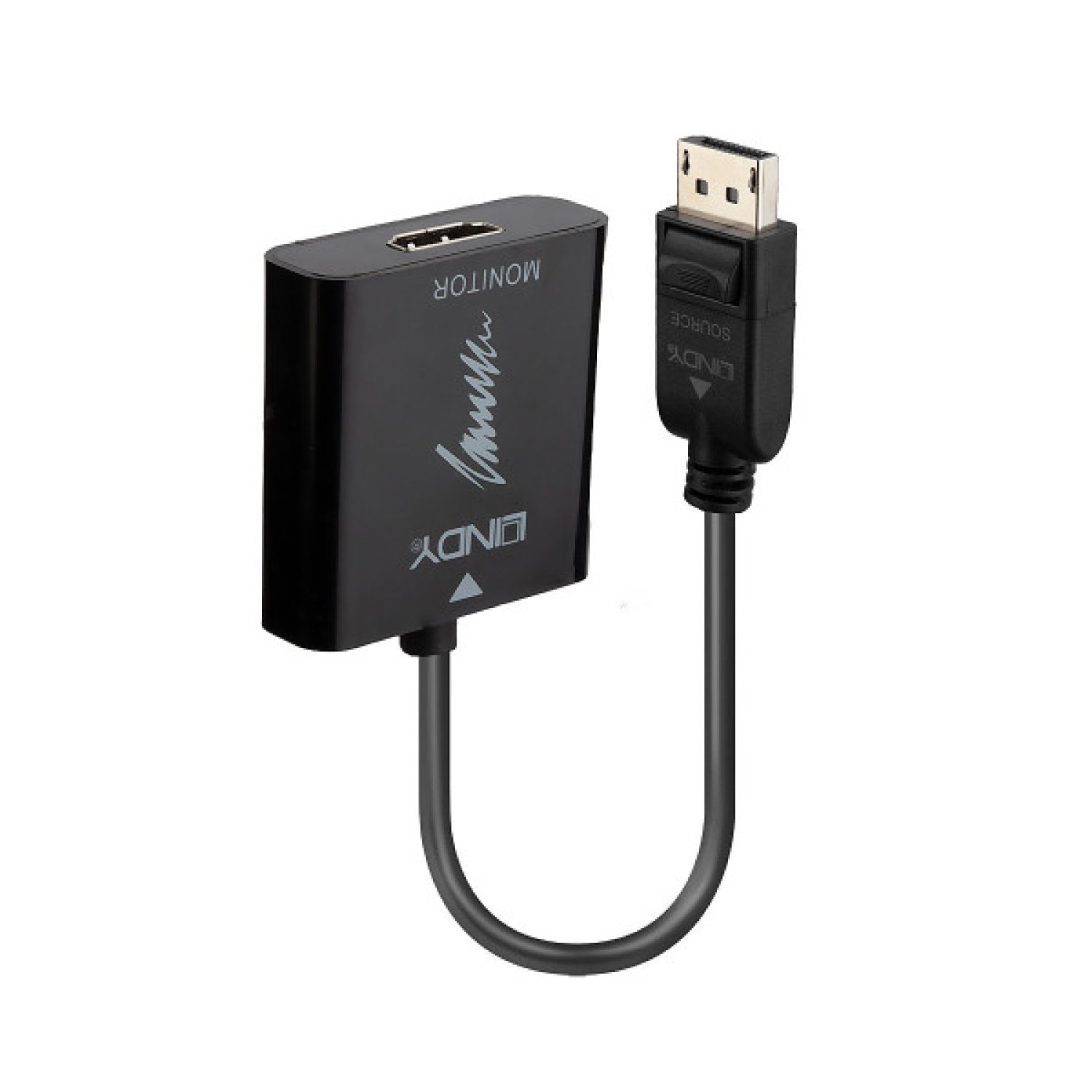Lindy · Adaptador DisplayPort a HDMI · 1,5 m · Negro