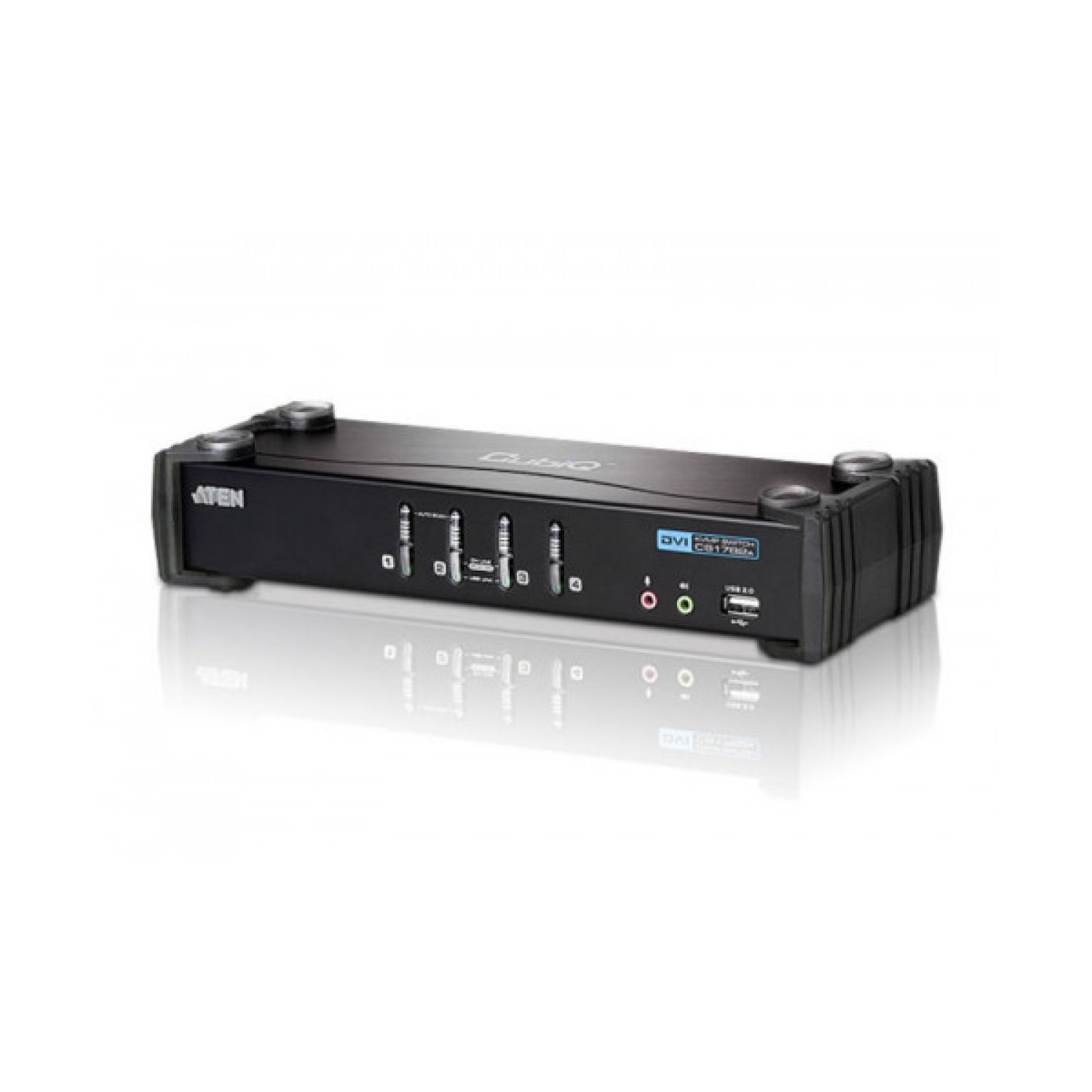 Aten CS1764A · Interruptor KVM · 4 Puertos · Negro