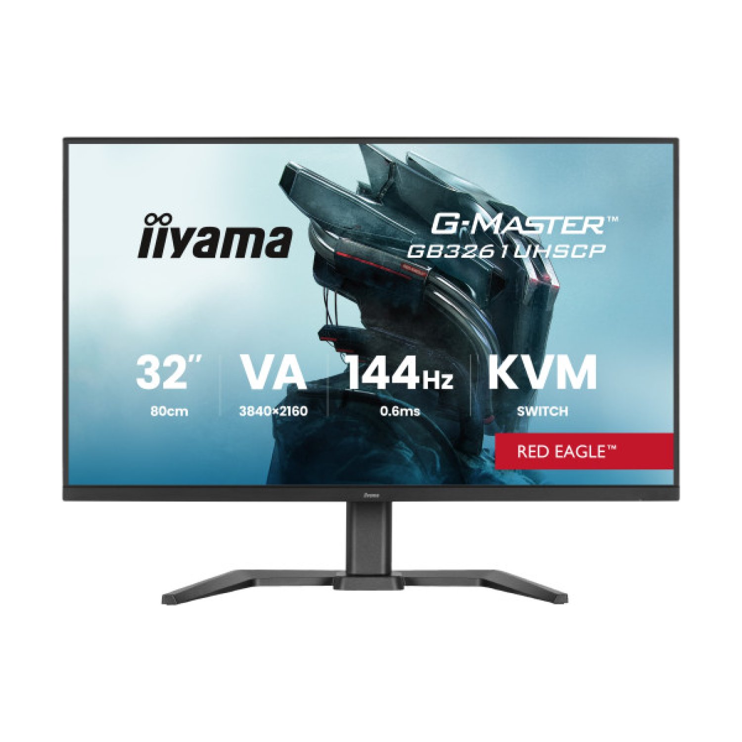Iiyama Monitor Gaming · 31,5" 4K UHD · 3840x2160 · USB-C KVM · HDMI · DisplayPort