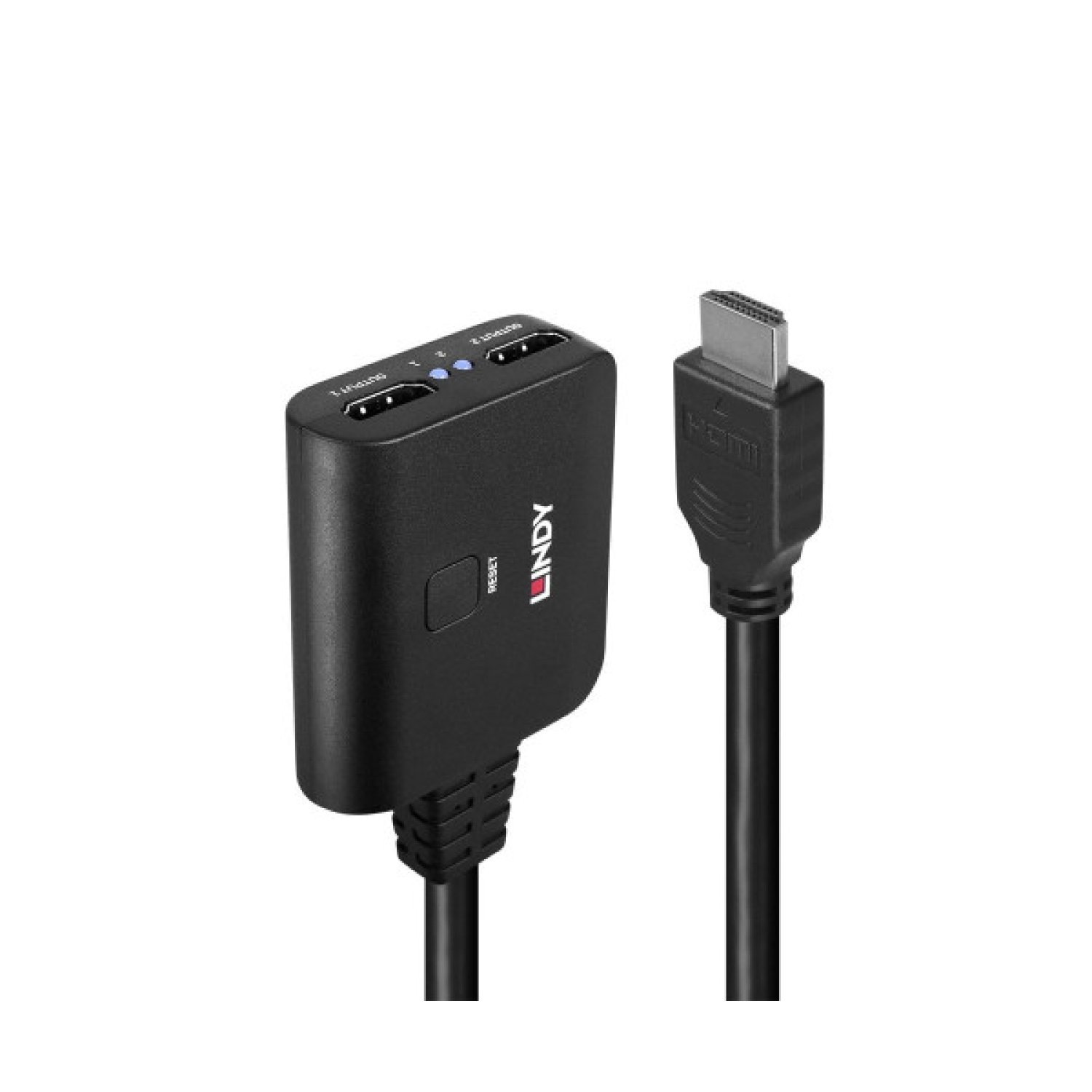Lindy · Divisor HDMI 2x HDMI · Conexión dual video