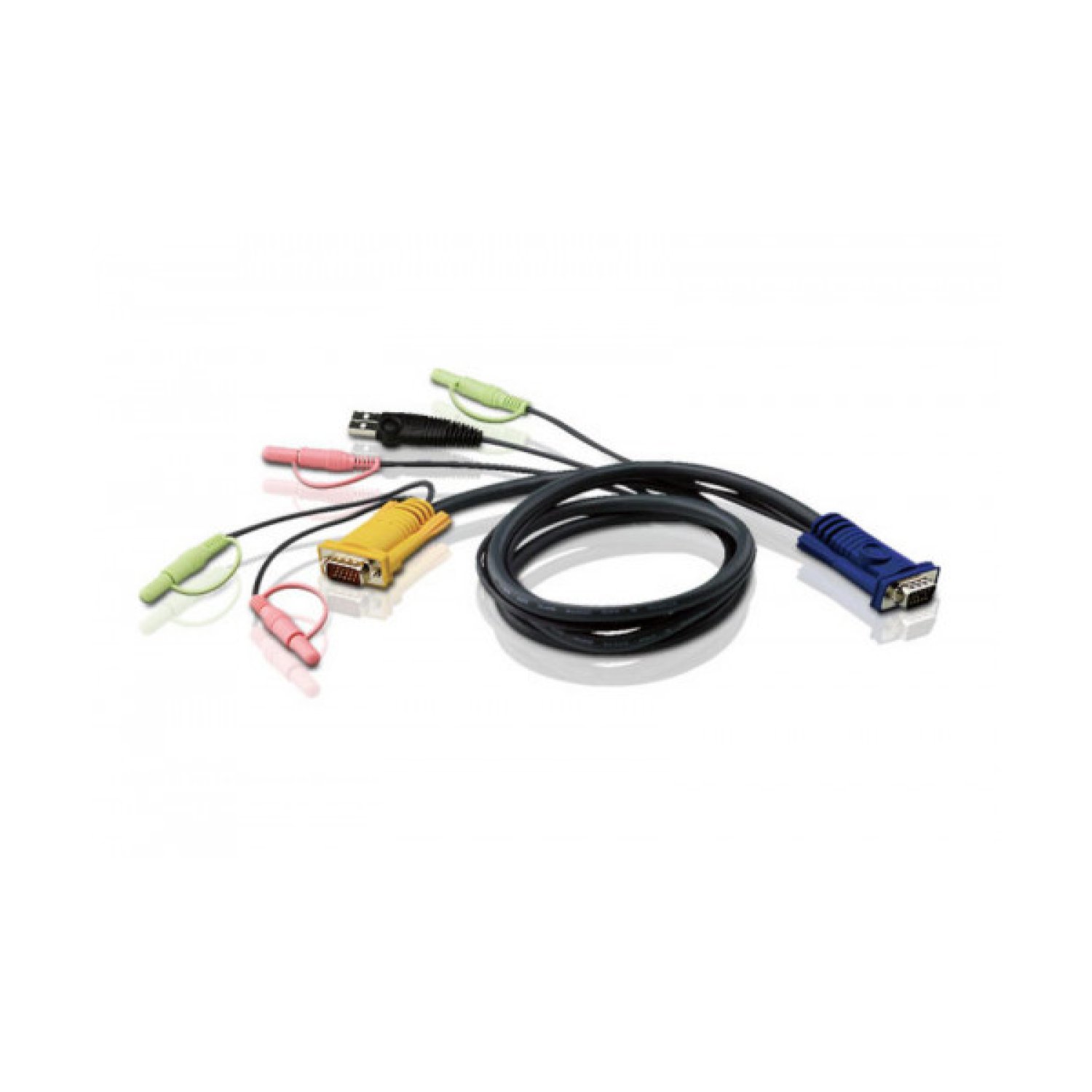 Aten Cable KVM USB · Audio · 3 en 1 · 1,8 m · SPHD