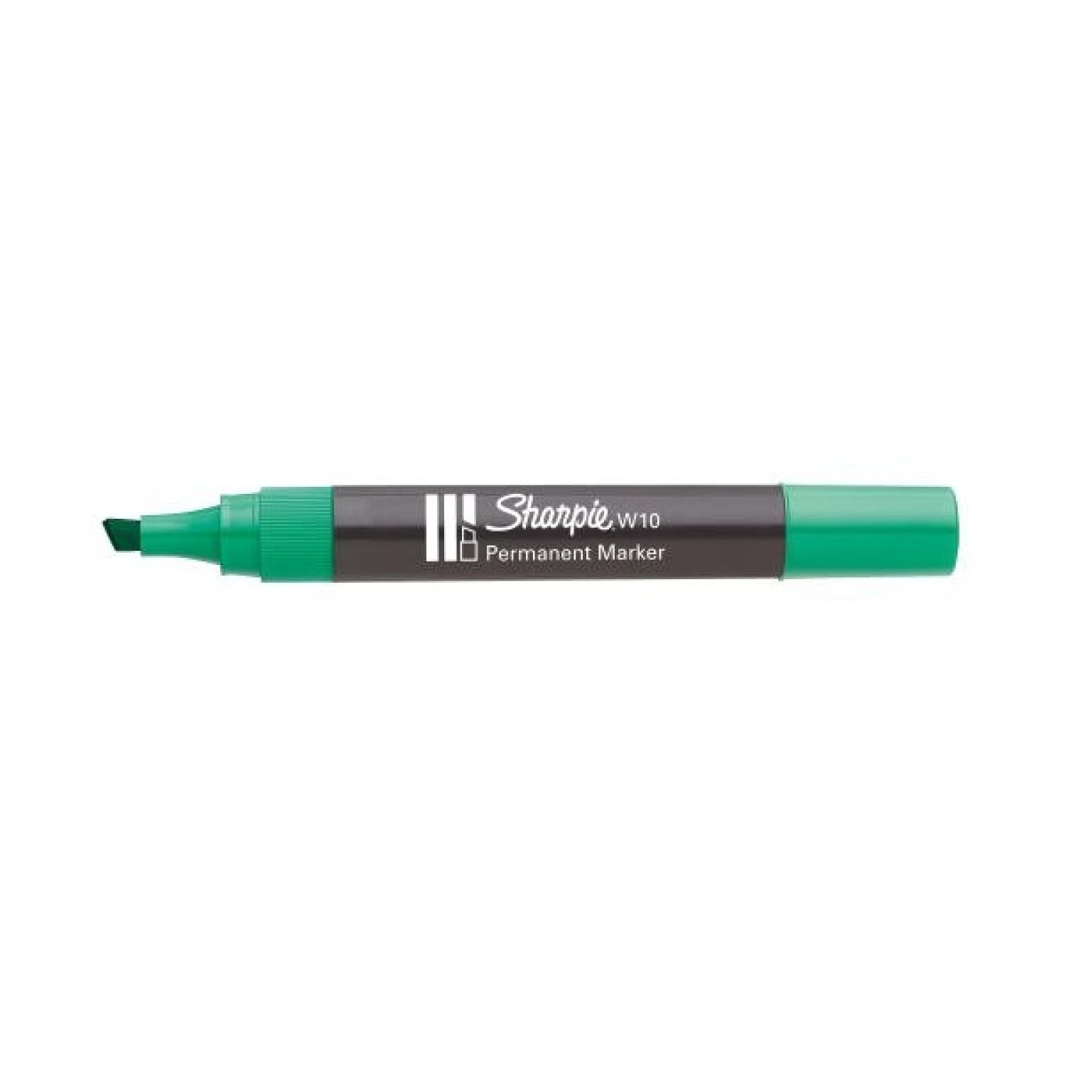 Sharpie W10 · Marcador Permanente · Punta Biselada · Verde