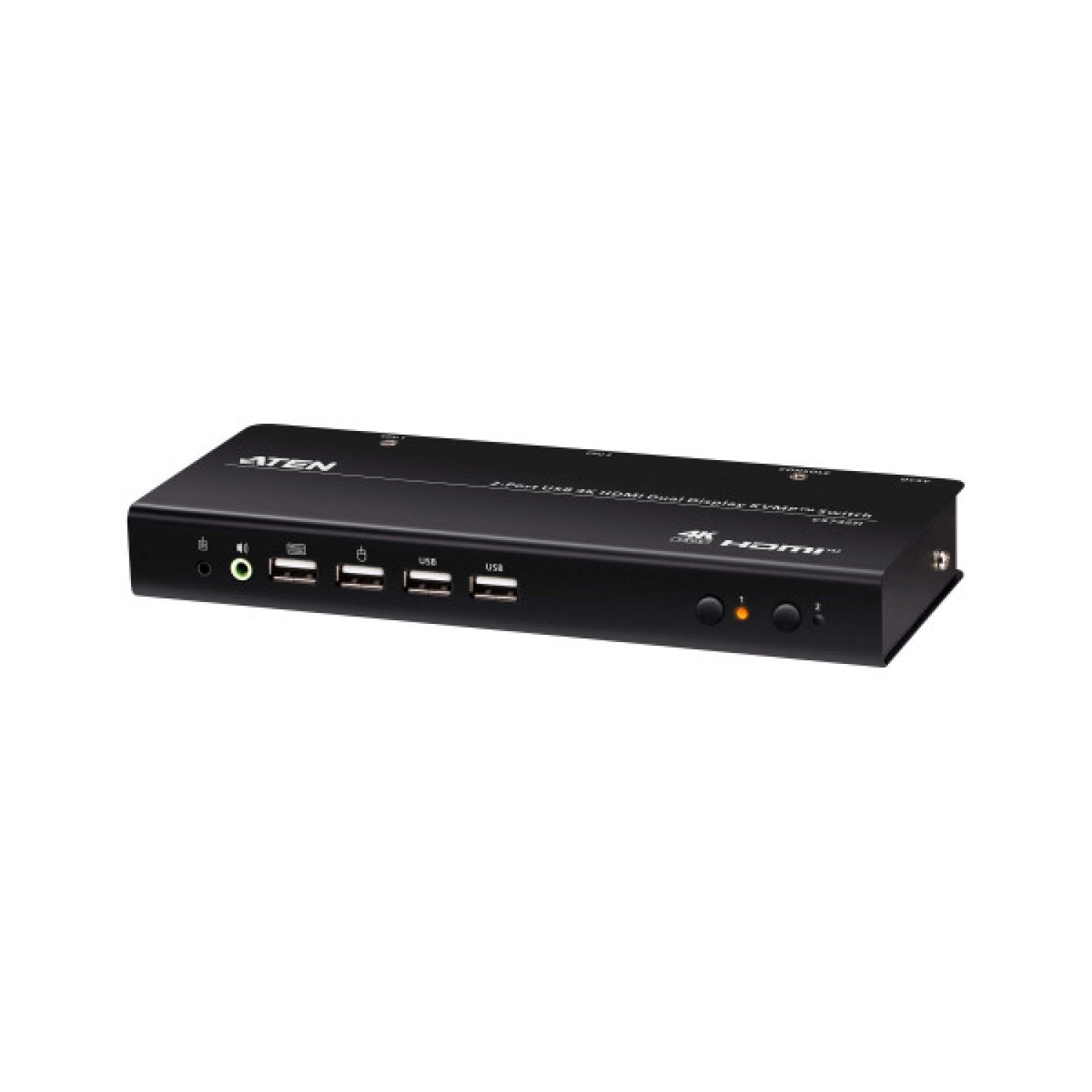 Aten KVMP · Conmutador Doble Monitor · 2 Puertos USB · 4K HDMI · Cables Incluidos