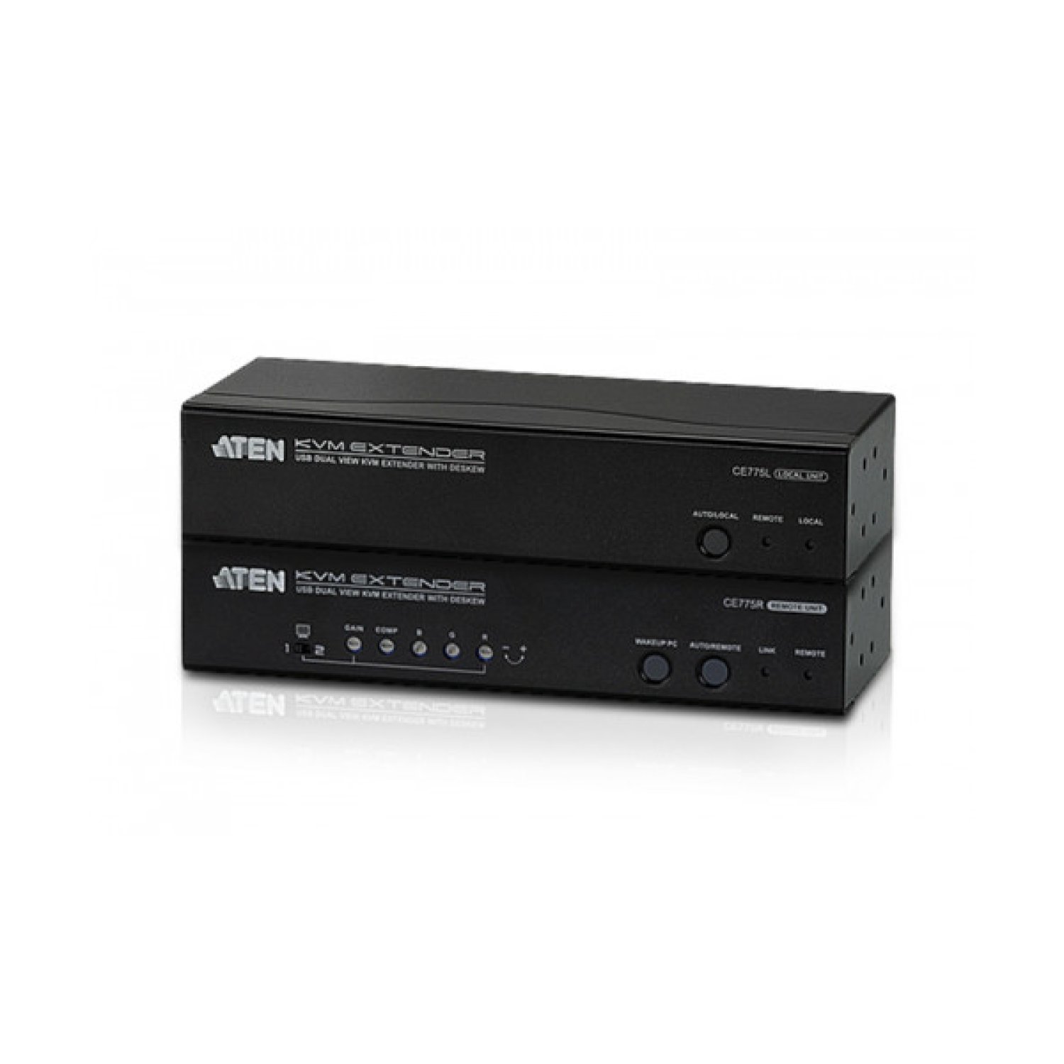 Aten CE775 · Extensor Audio/Video AV · Transmisor y Receptor · Negro