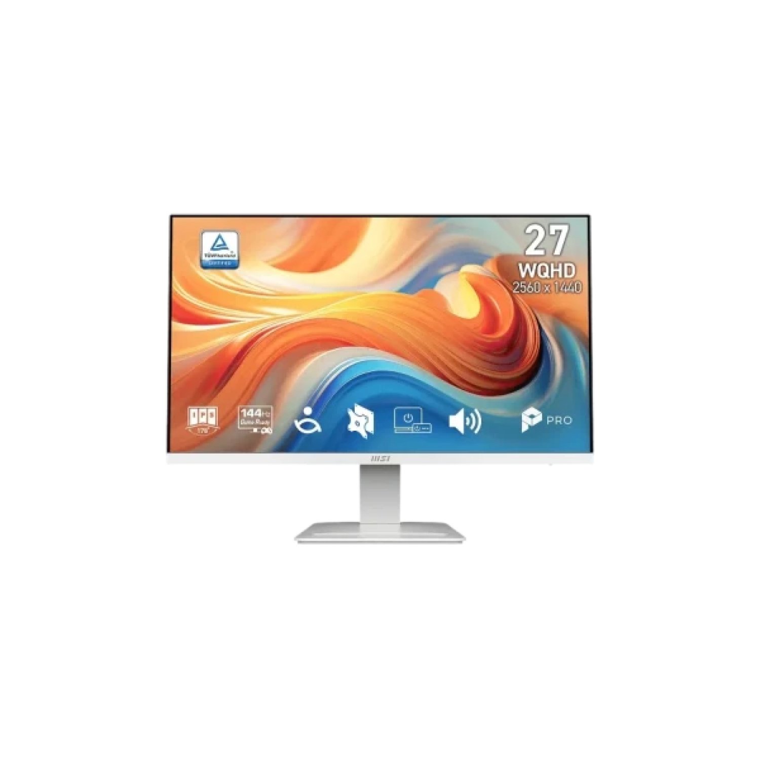 MSI Monitor Pro MP273QW · 27" IPS · 2560x1440 · 144Hz · Blanco