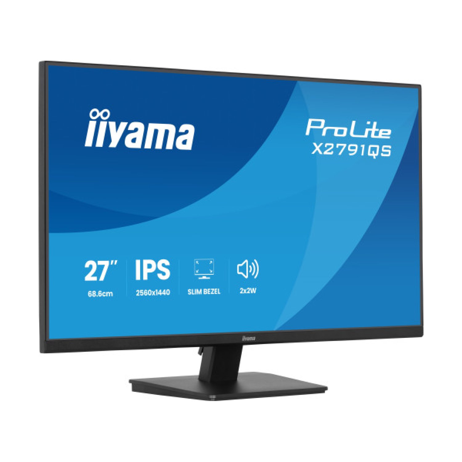 Iiyama Monitor 27" IPS · 2560x1440 · 75Hz · 4-Side Slim Bezel