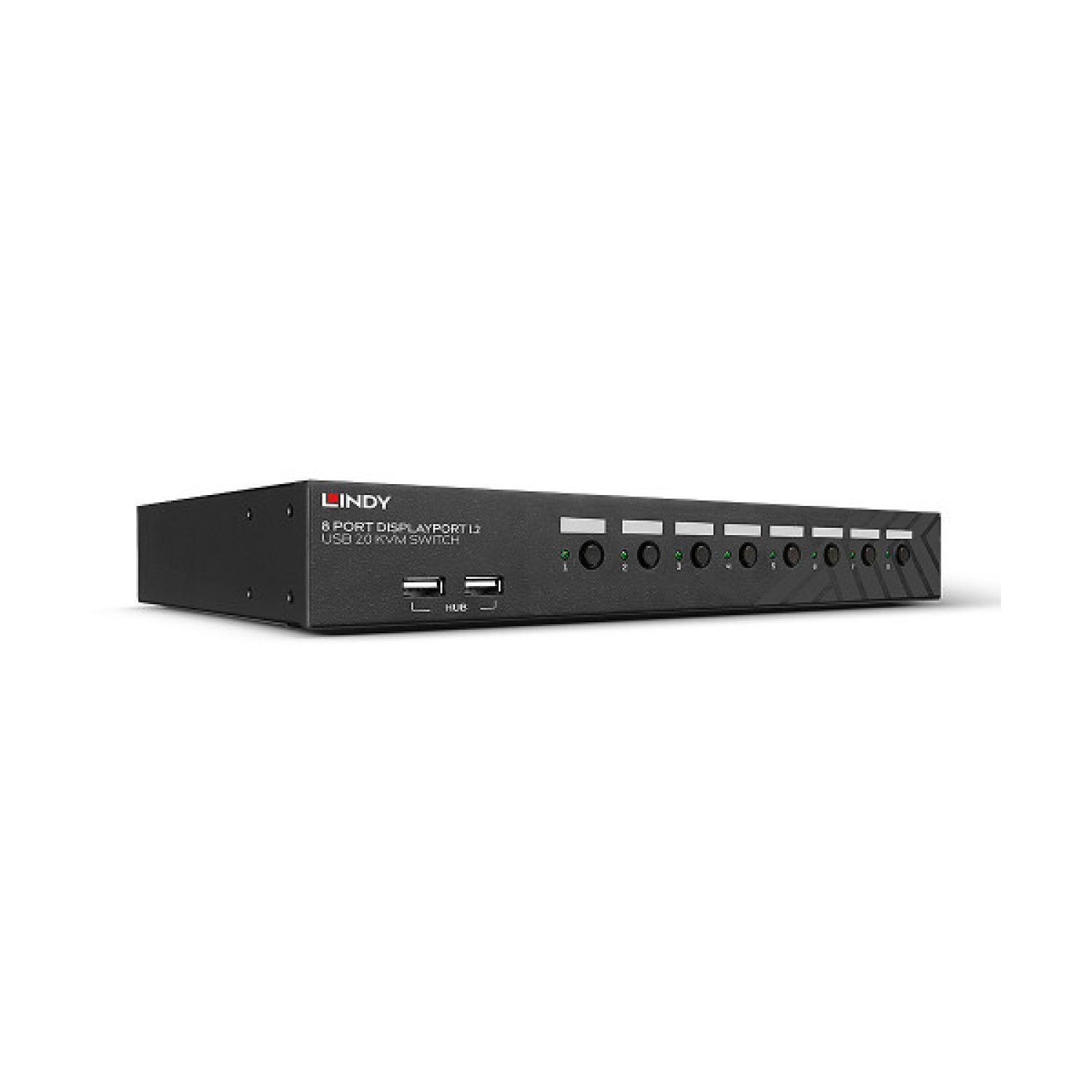 Lindy · Interruptor KVM · Montaje en Rack · Negro