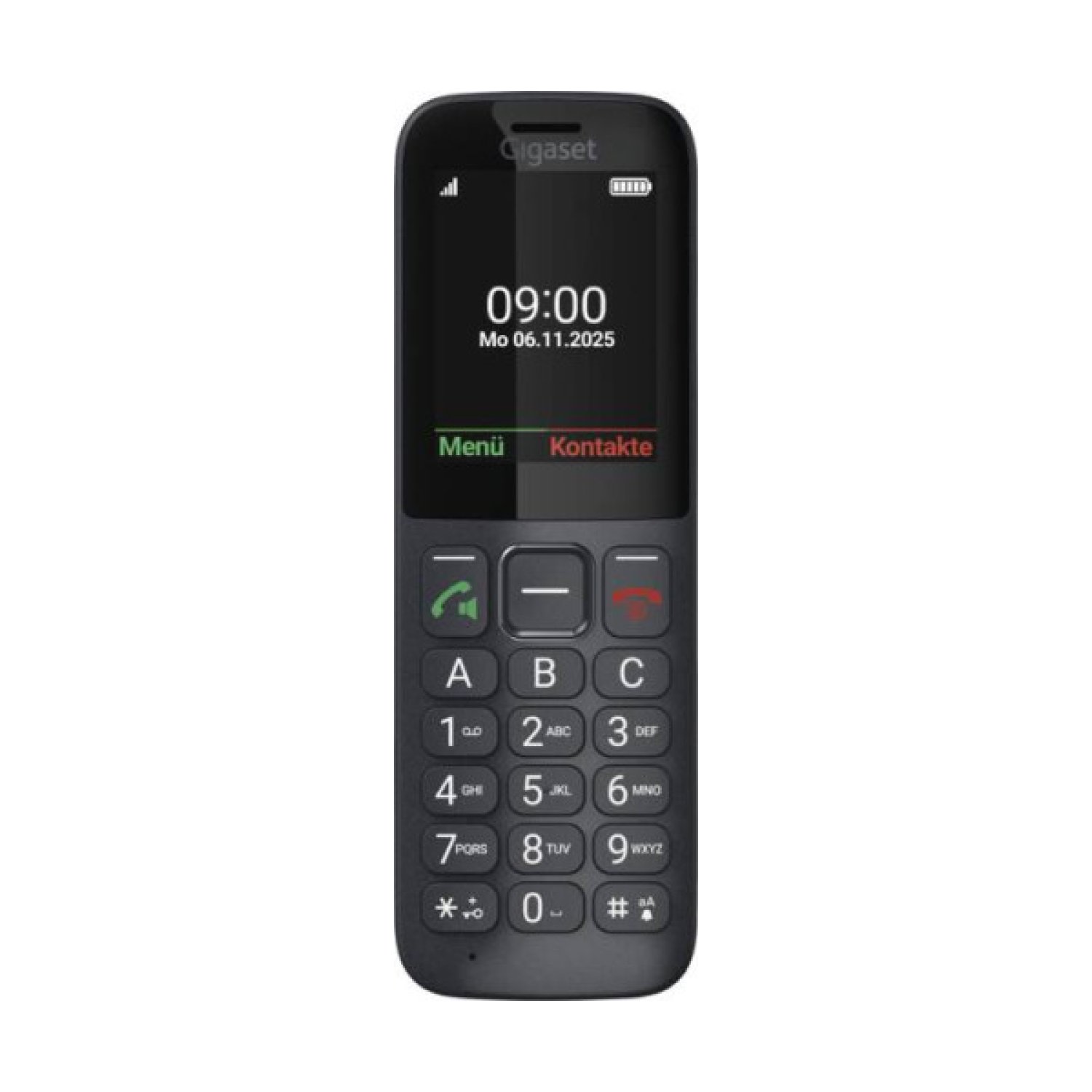 Gigaset Comfort 600 · Teléfono Fijo · 2,4" · Negro/Gris