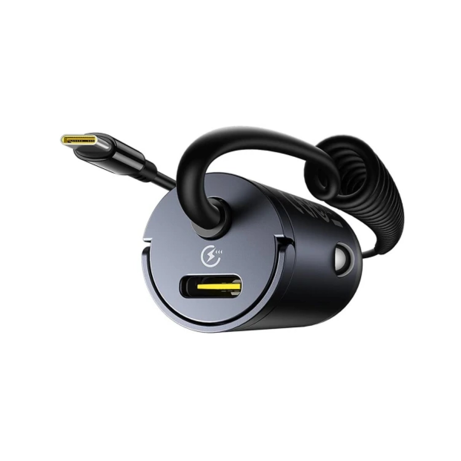 Baseus Tiny Star Mini · Cargador de Coche 30W · USB-C + Cable Incluido · Negro Cósmico
