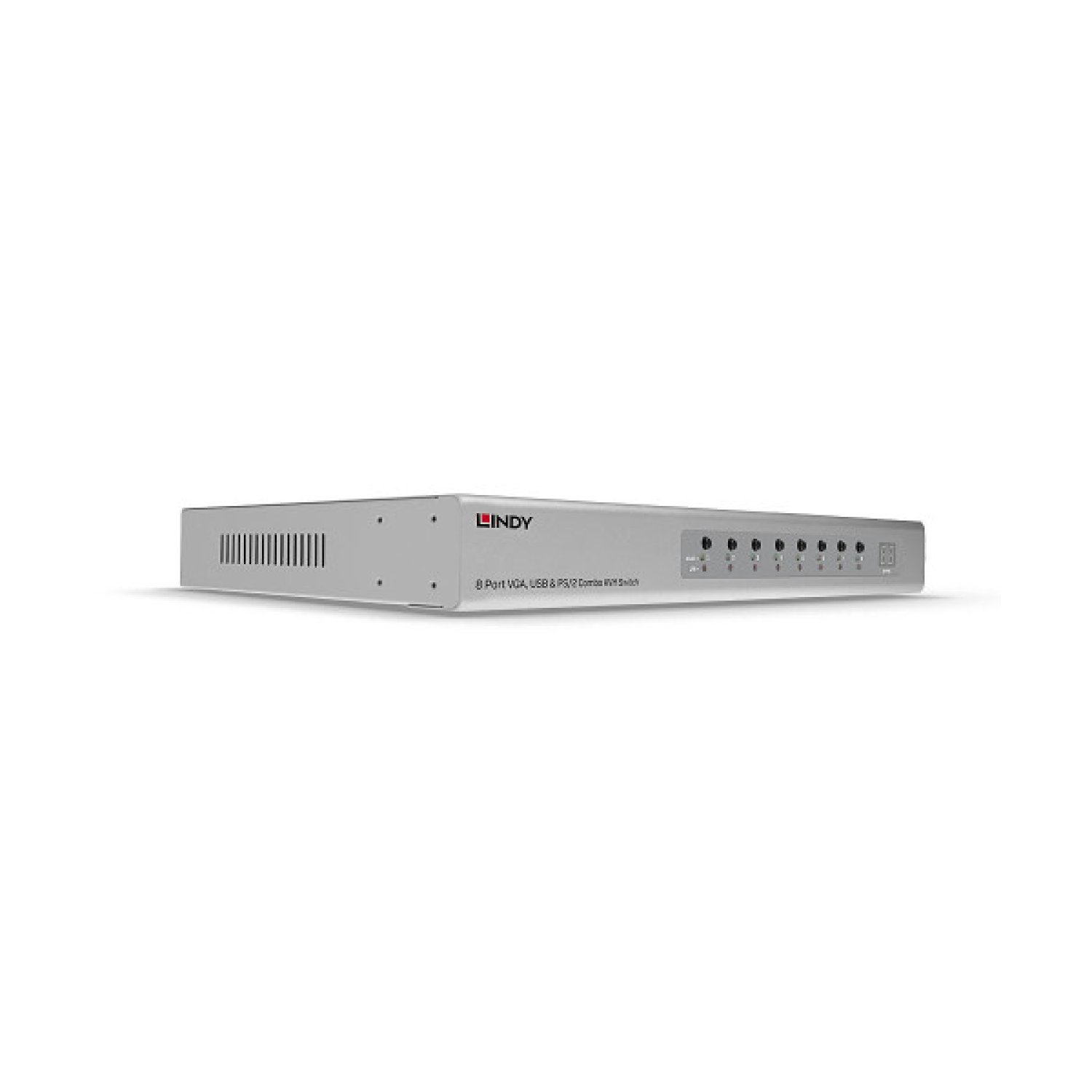 Lindy · Interruptor KVM Rack · 2 Puertos · Montaje 1U