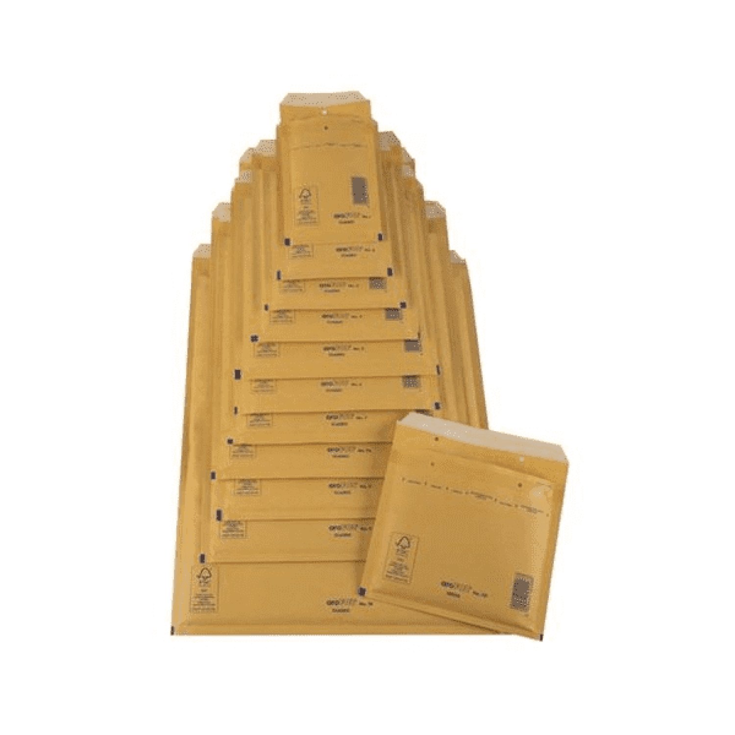 SAM · Bolsas Acolchadas Air Bag · 100 Unidades · 150x215mm · Kraft Autoadhesivo