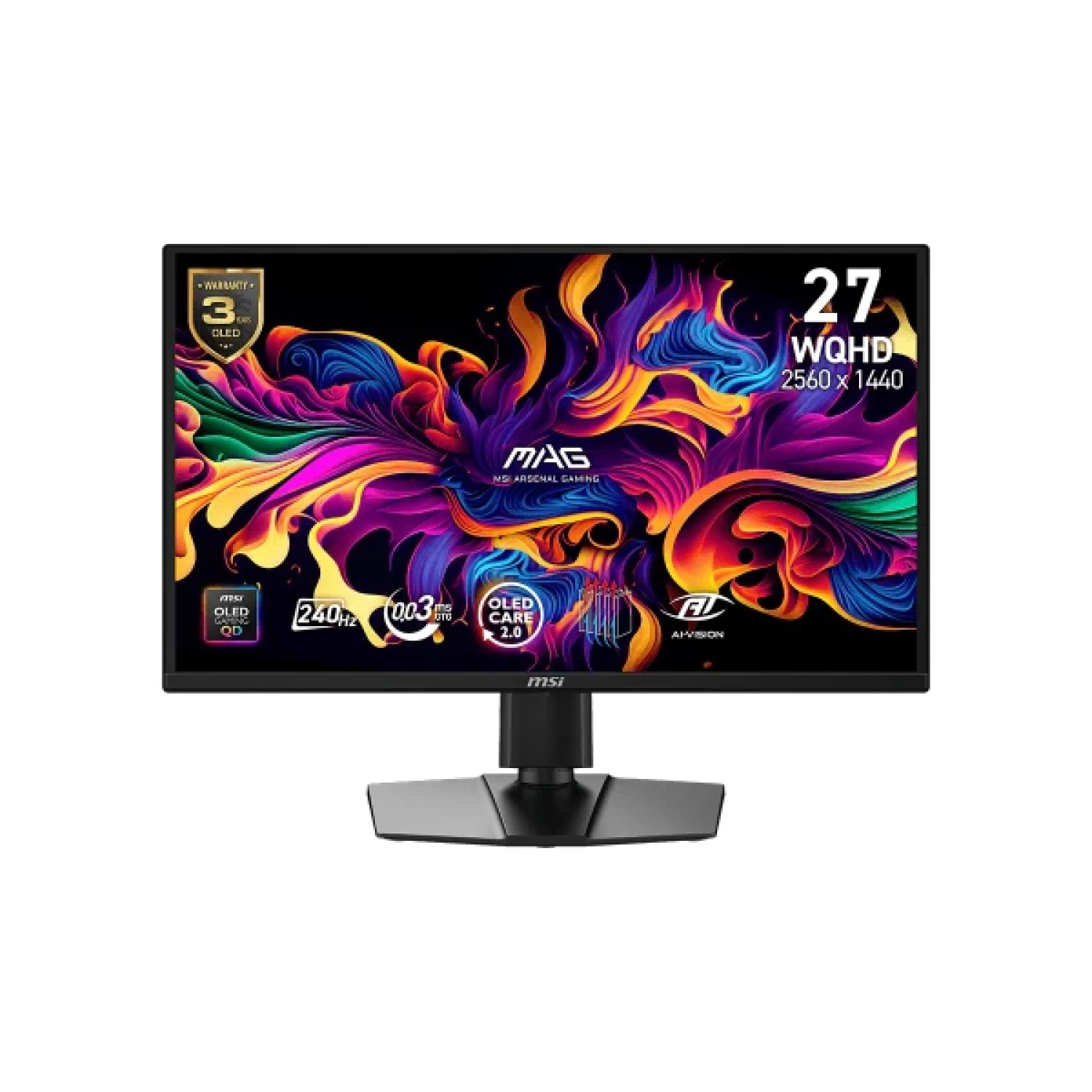 MSI MAG 272QP QD-OLED · 26,5" · 2560x1440 · 240Hz · Negro