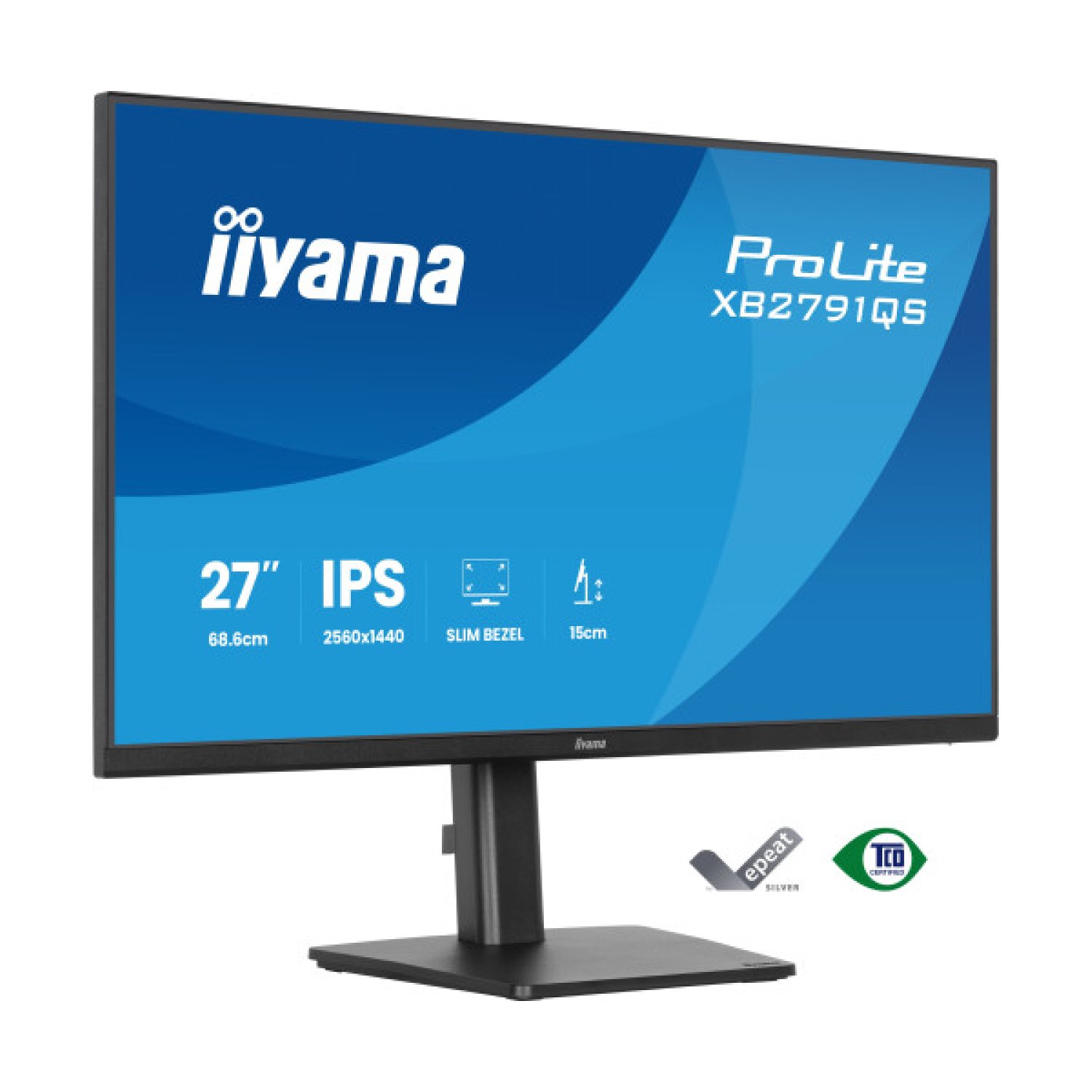 Iiyama · Monitor 27" IPS · 2560x1440 · 75Hz · Marco Ultrafino 4 Lados
