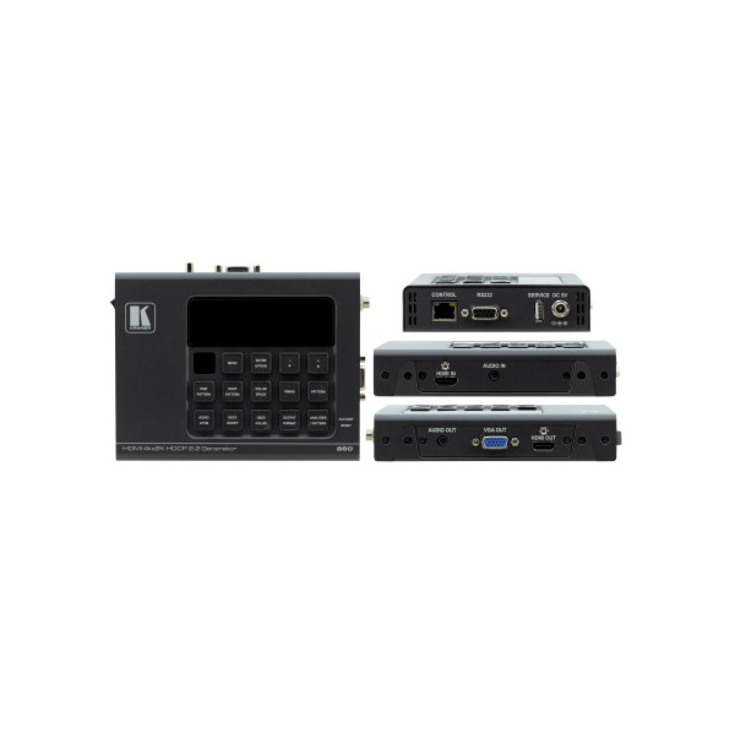 Kramer Electronics 860 · Extensor Audio/Vídeo · Negro