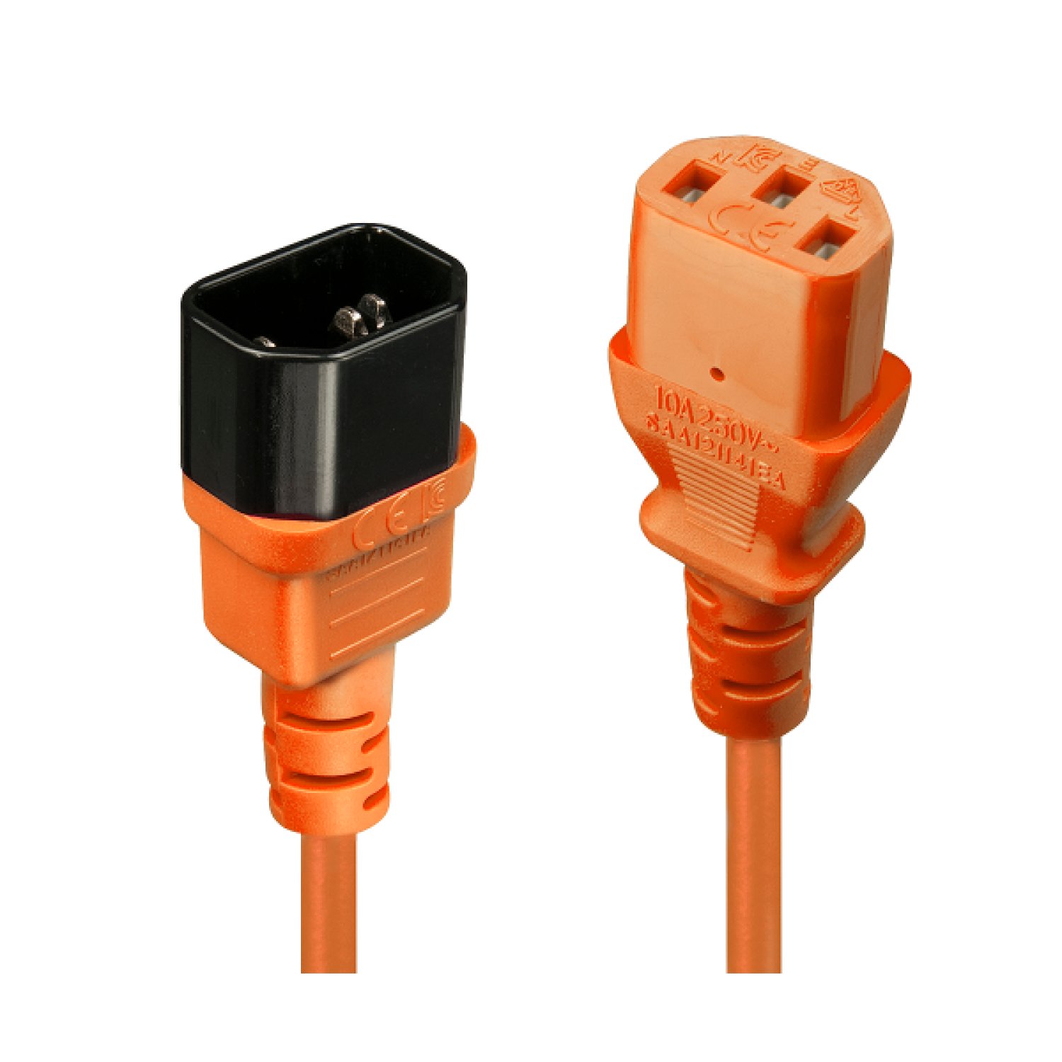 Lindy · Cable de Alimentación · 2m · C13 a C14 · Naranja