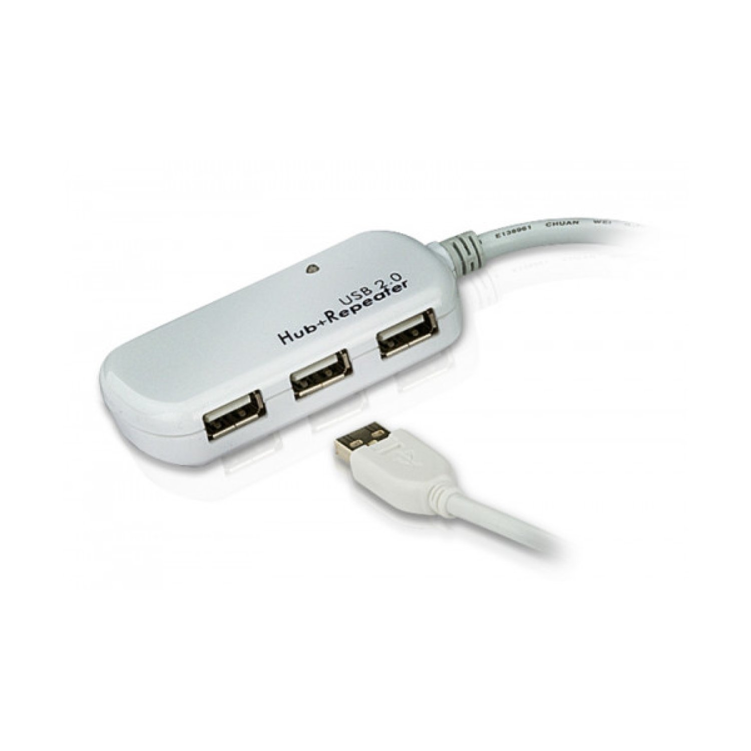 ATEN · Cable Extensor USB 2.0 · 12m · Hub 4 Puertos · Encadenables hasta 60m