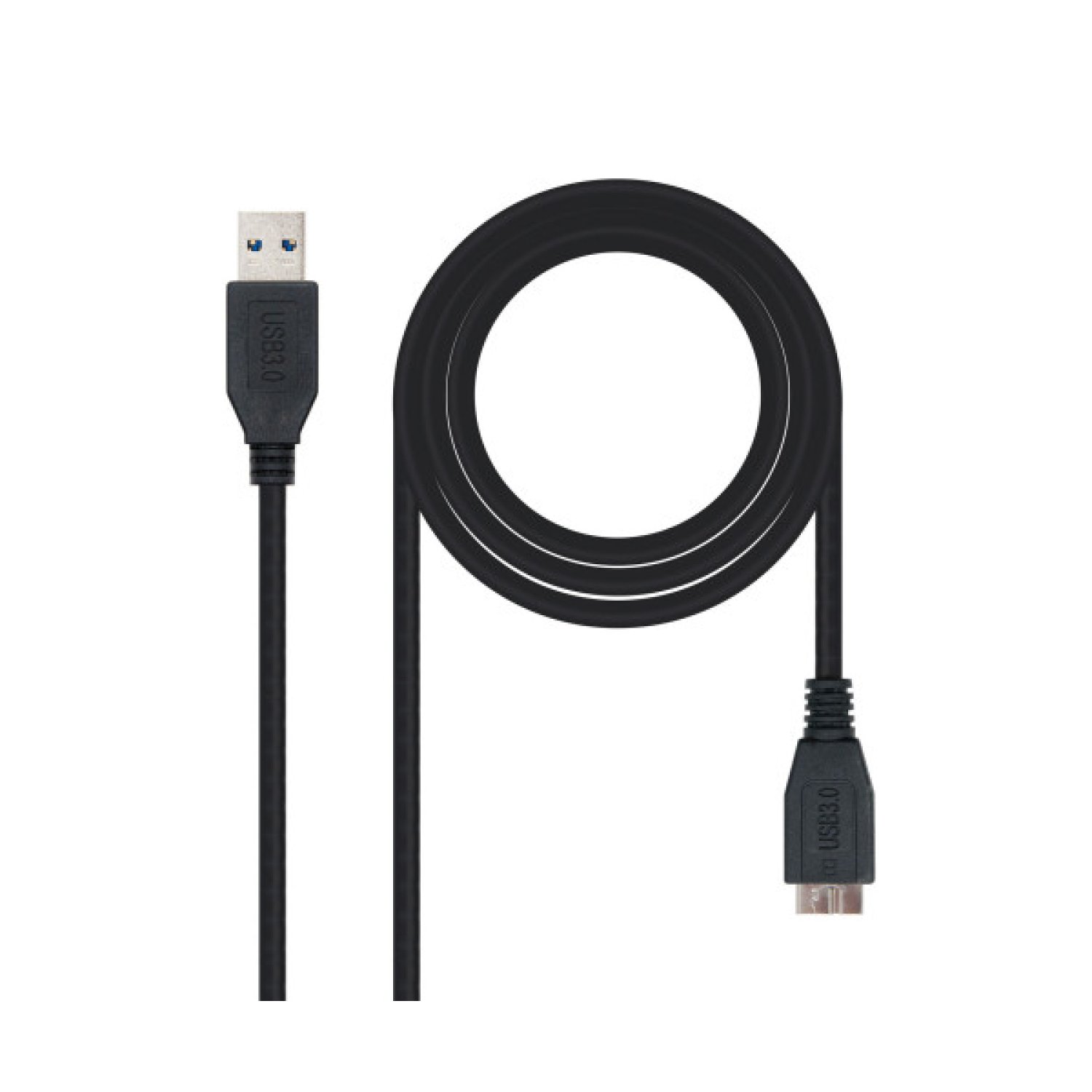 Nanocable Cable USB 3.0 · Tipo A/M a Micro B/M · 2 metros · Negro